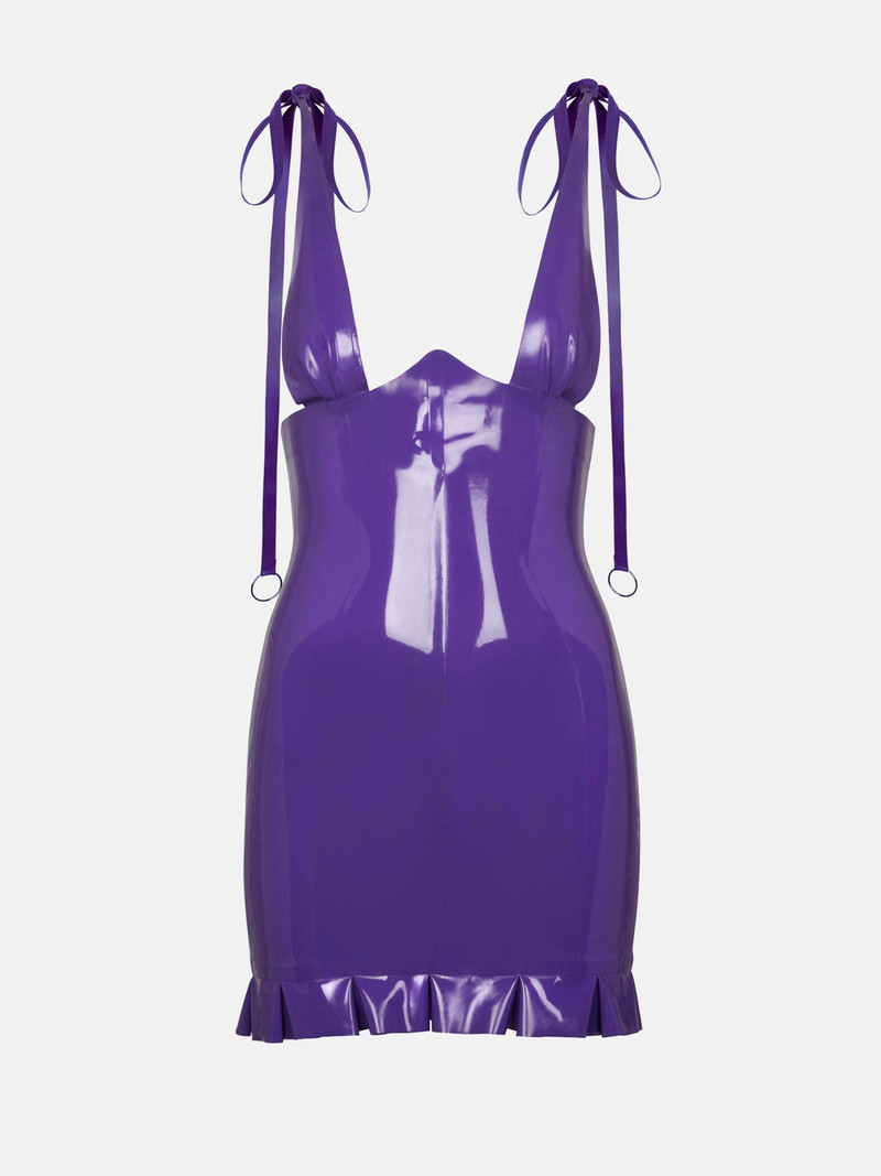 FLORENCE LATEX DRESS GRAPE PUNCH 1