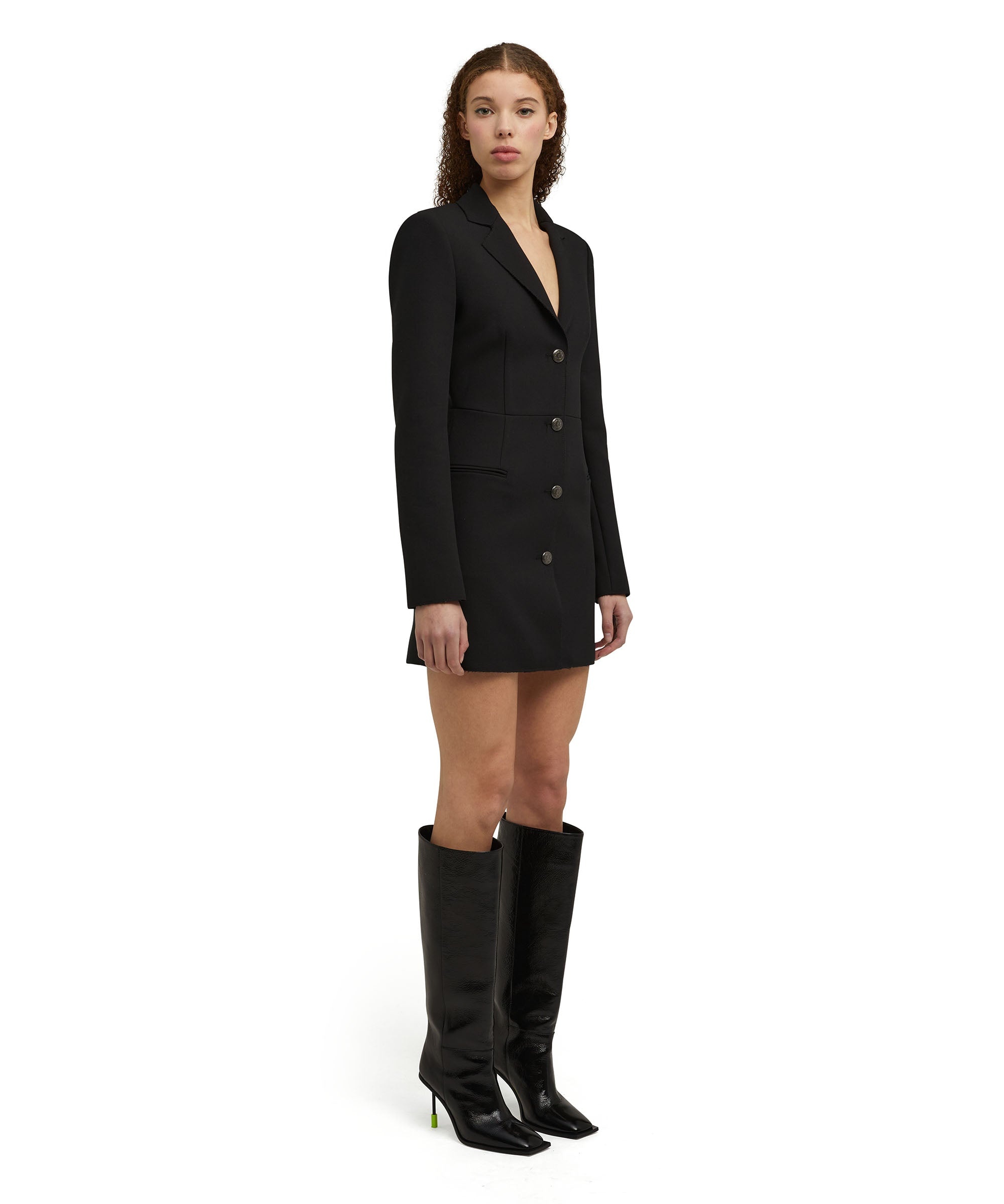 Mini dress with  "Double Crepe Cady" workmanship - 3