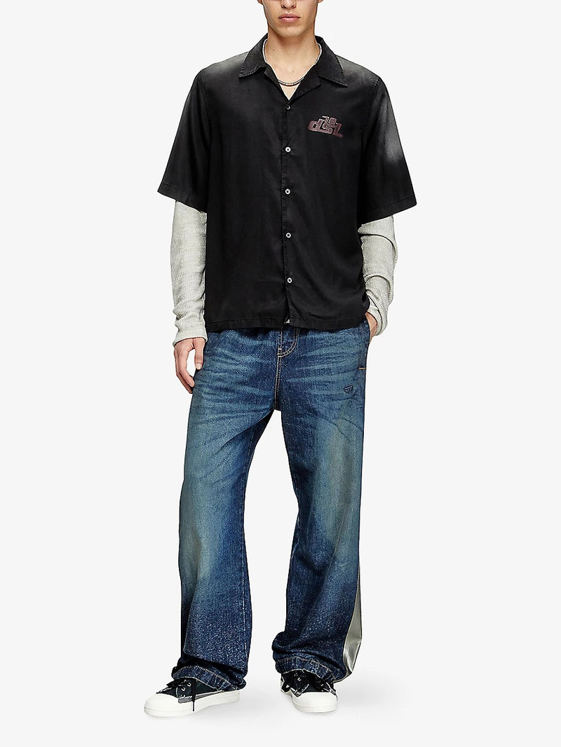 Diesel S-Elly Boxy-Fit Woven Bowling Shirt outlook