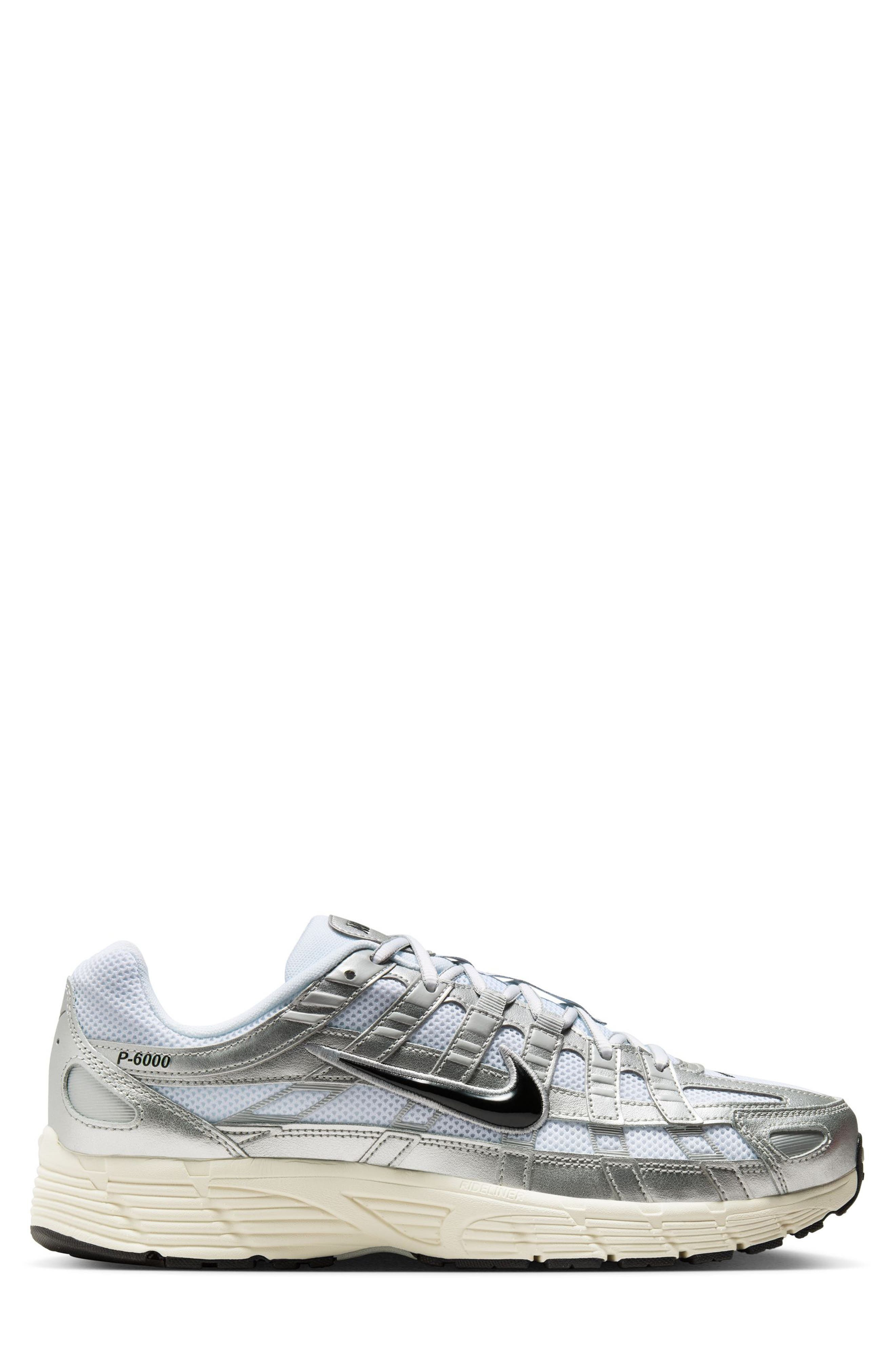 Nike P-6000 Sneaker in White/Black/Silver at Nordstrom - 1