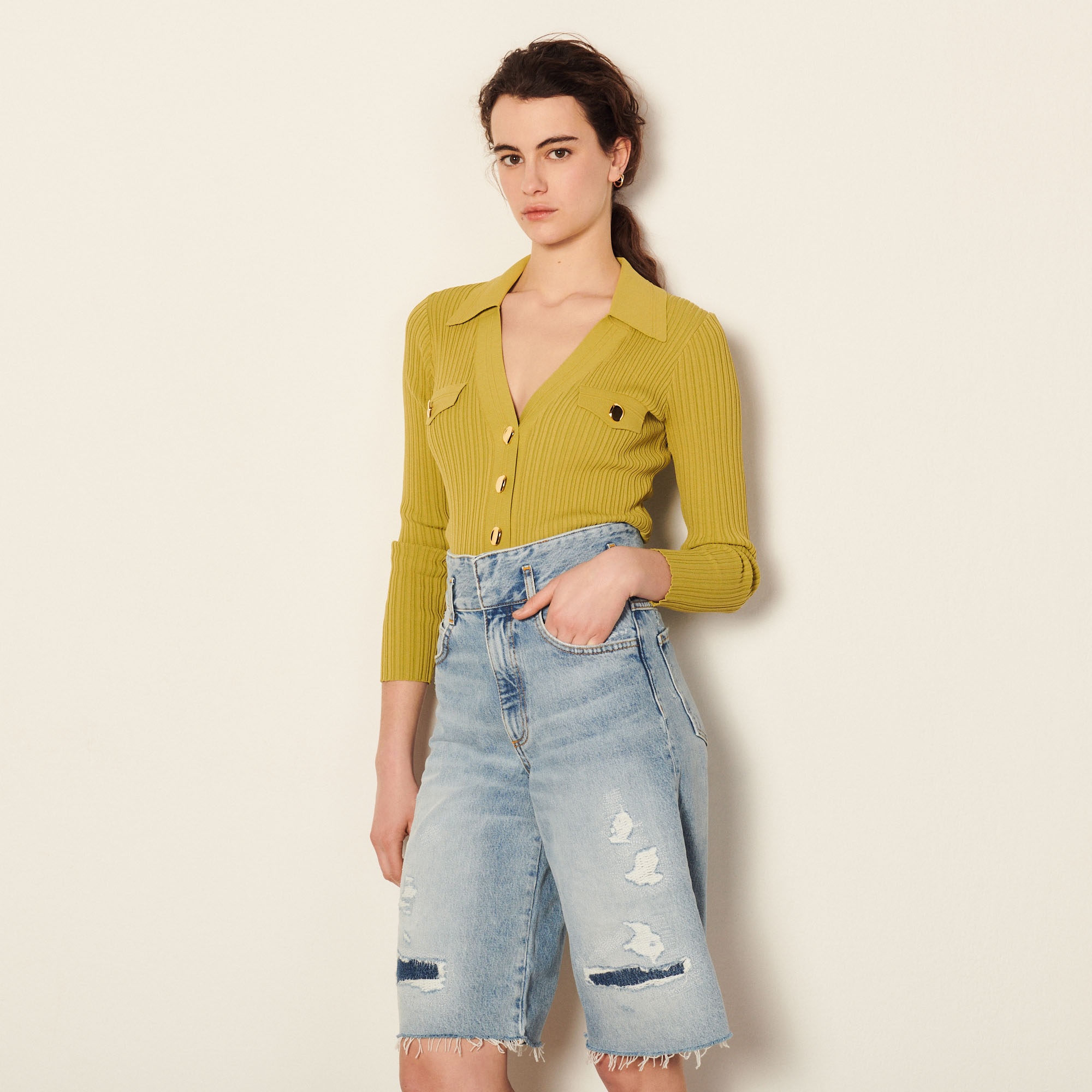 Denim Bermuda shorts - 2