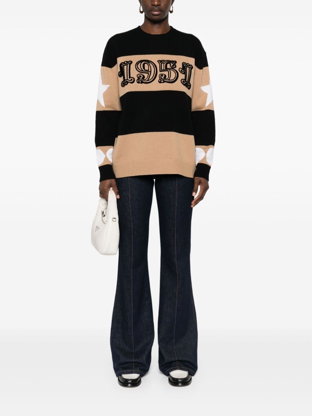 Dirce 1951-motif striped jumper - 2