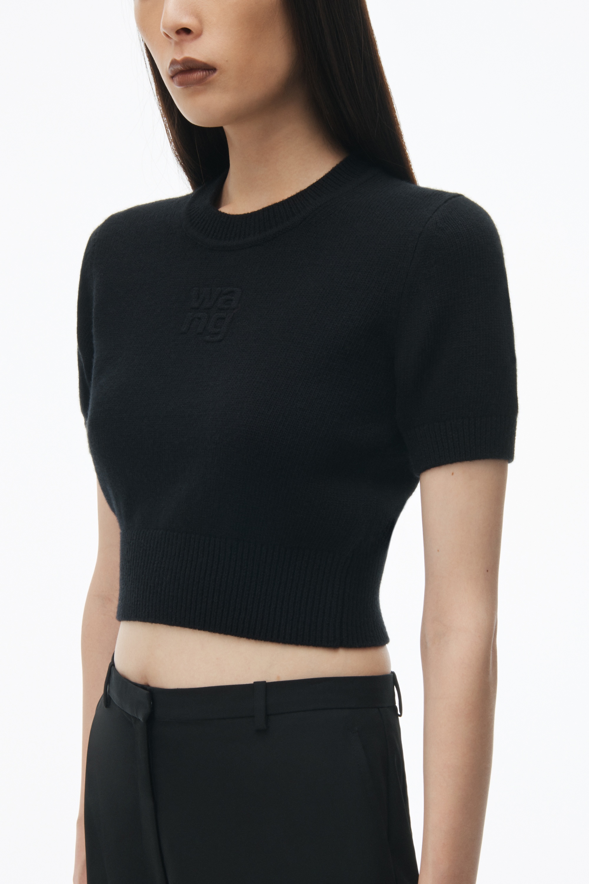 Short Sleeve Cropped Pullover - 5