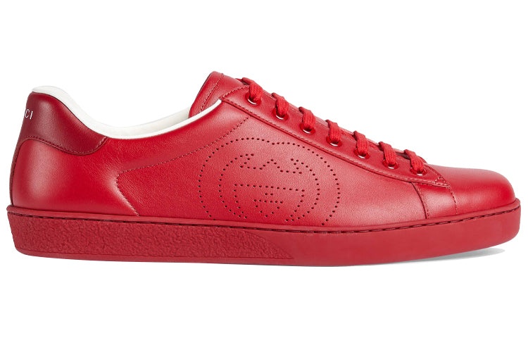 Gucci Ace 'Interlocking G - Hibiscus Red' 599147-AYO70-6463 - 2
