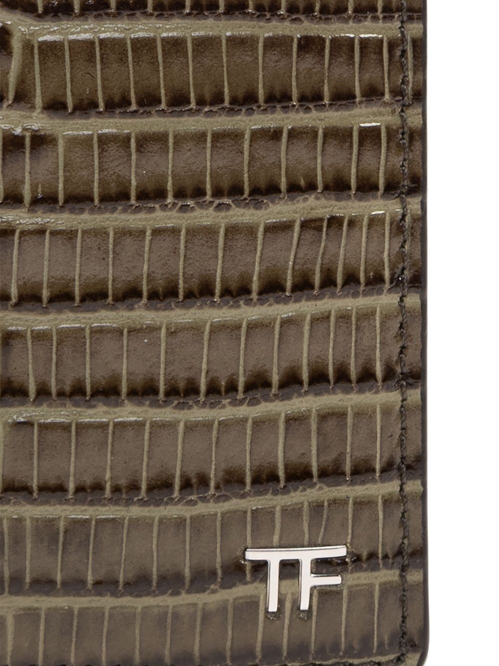 embossed leather wallet - 5