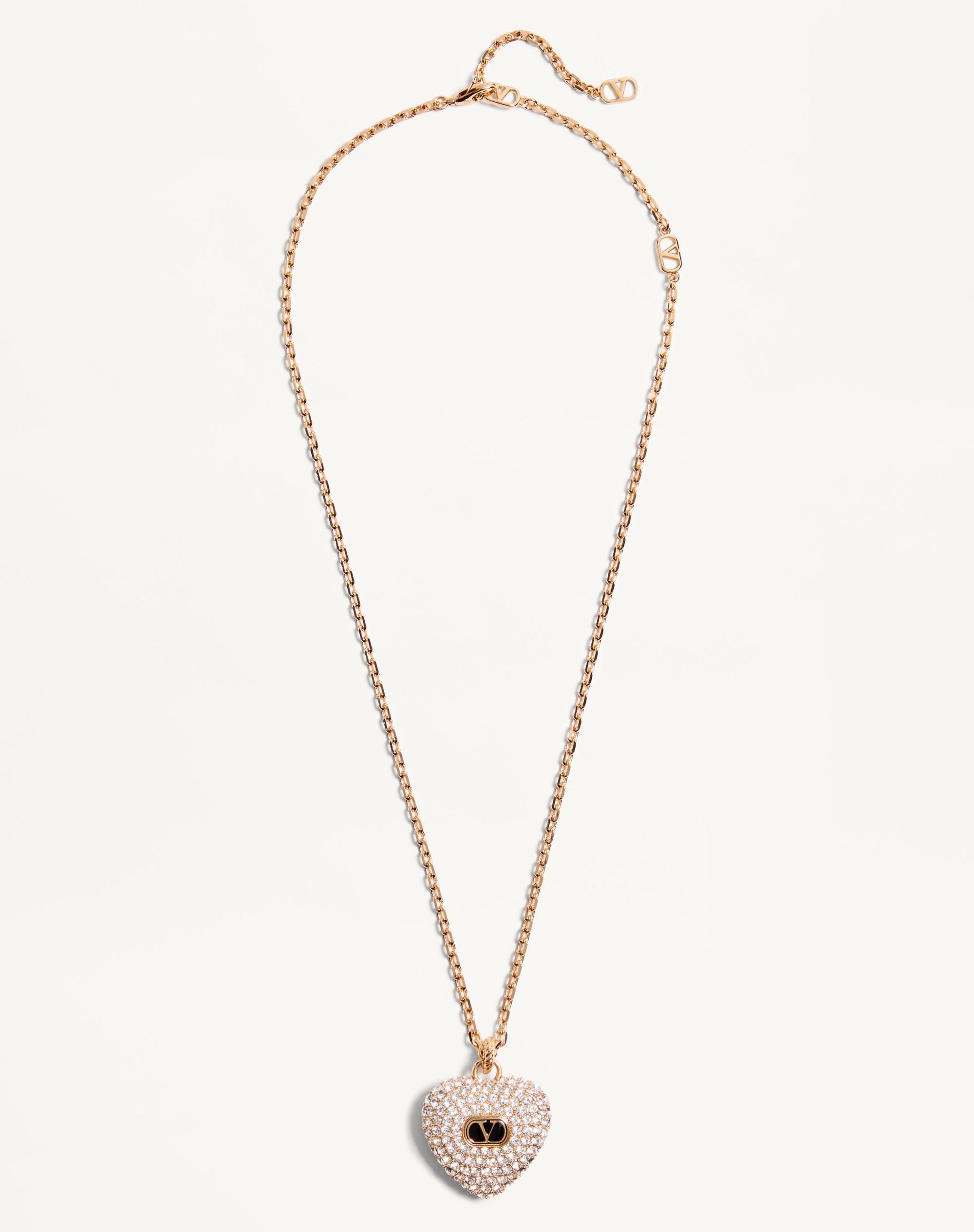 COEUR ROYAL NECKLACE IN METAL, ENAMEL AND SWAROVSKI® CRYSTALS - 1