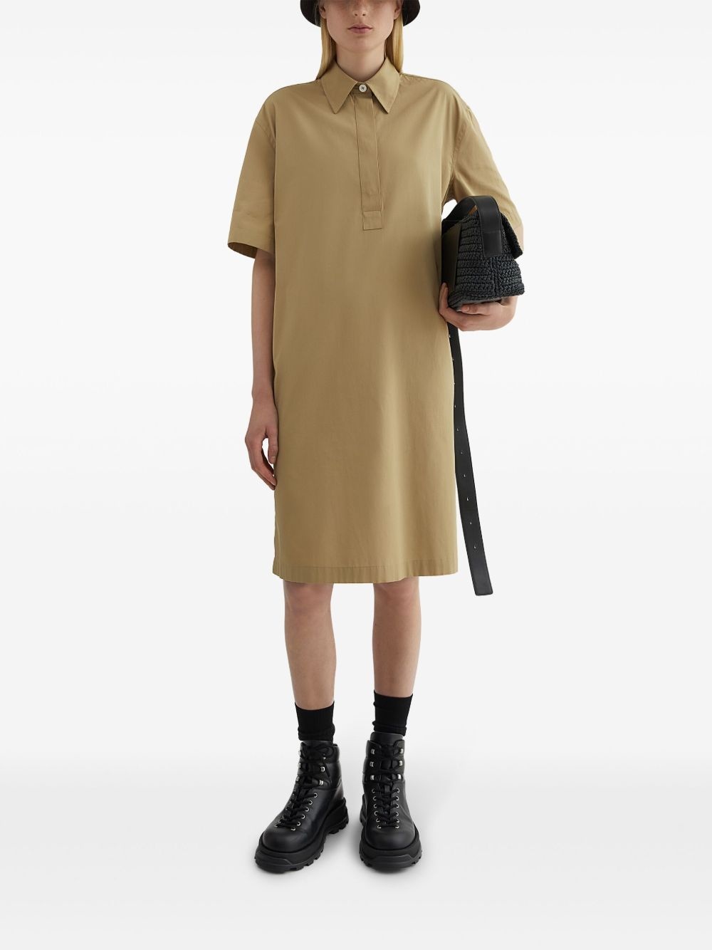 cotton shirt dress - 2