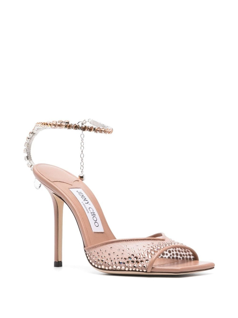 JIMMY CHOO Saeda 100mm sandals outlook