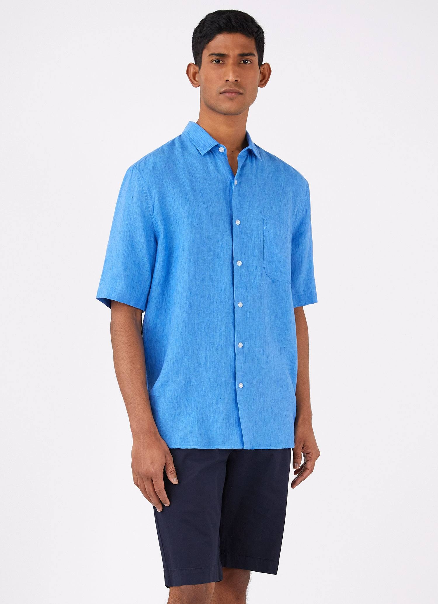 Linen Short Sleeve Shirt - 2
