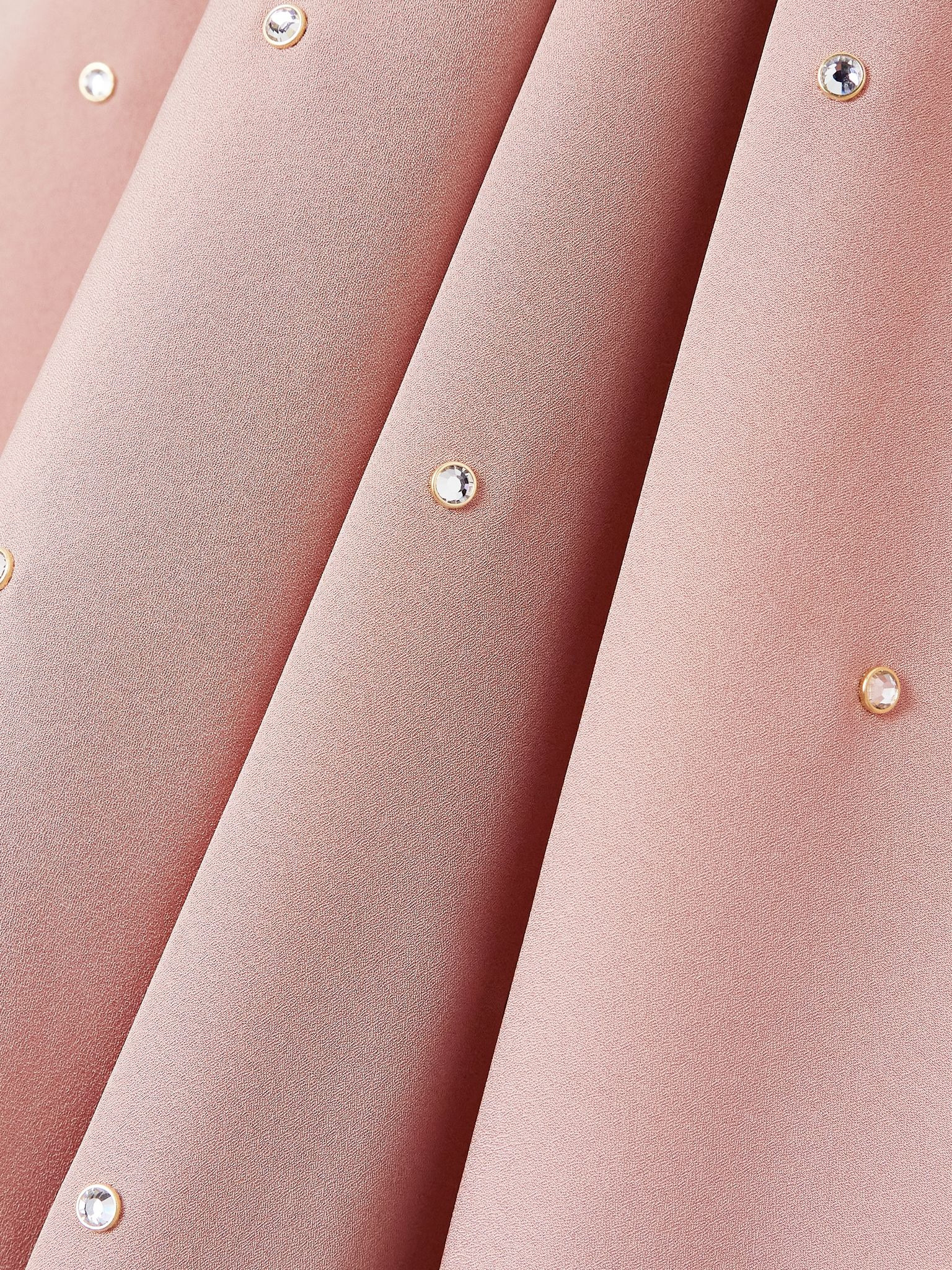 Crystal-embellished crepe kaftan Pink - 4