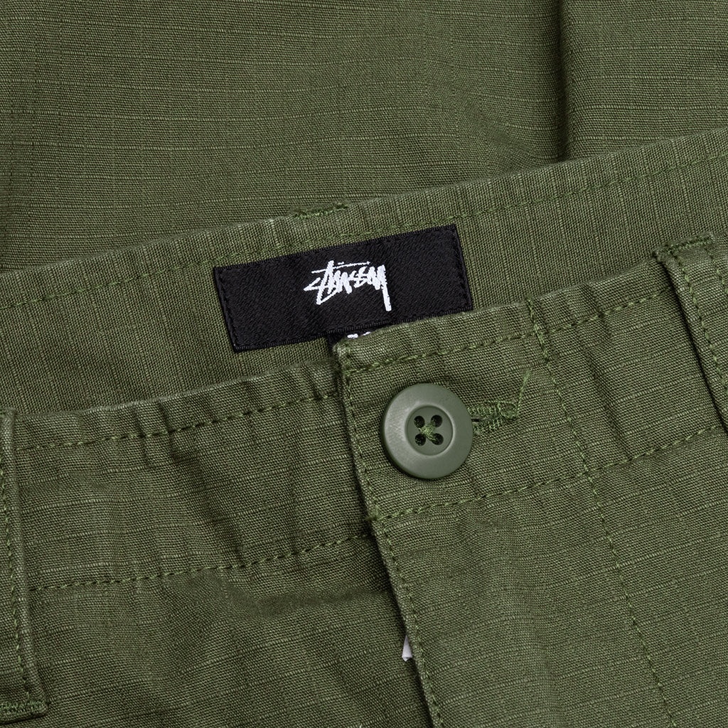 CARGO RIPSTOP SHORT - OLIVE GREEN - 3