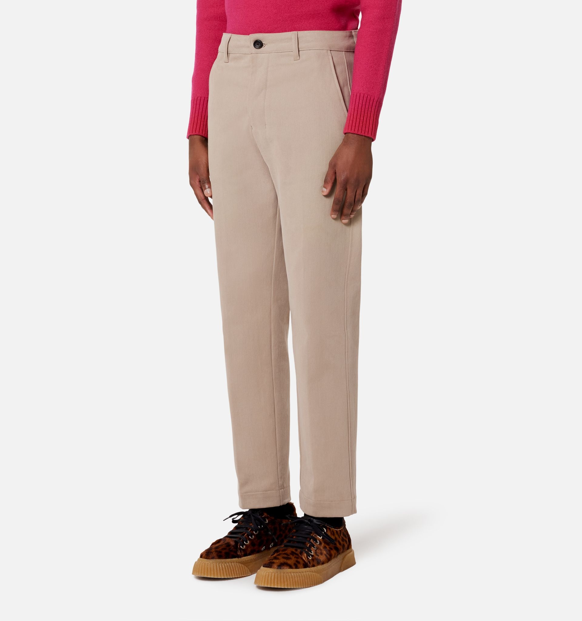 Straight Fit Chino Trousers - 4