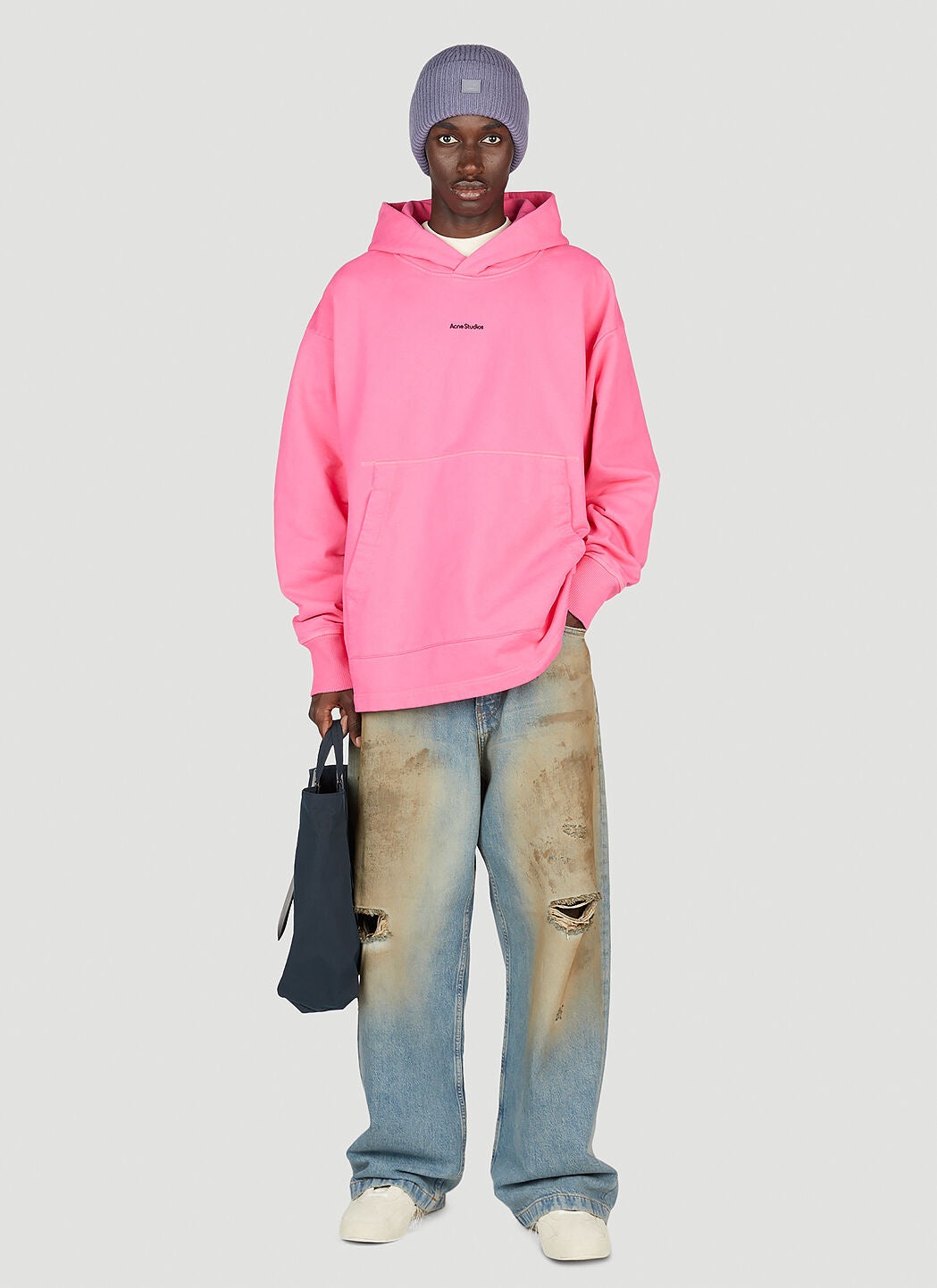 Acne Studios Men Logo Hooded Sweatshirt - 2