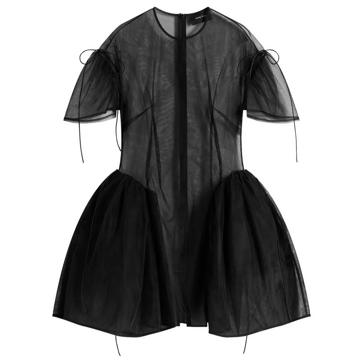 Simone Rocha Mini Puff Sleeve Cord Hip Dress - 1