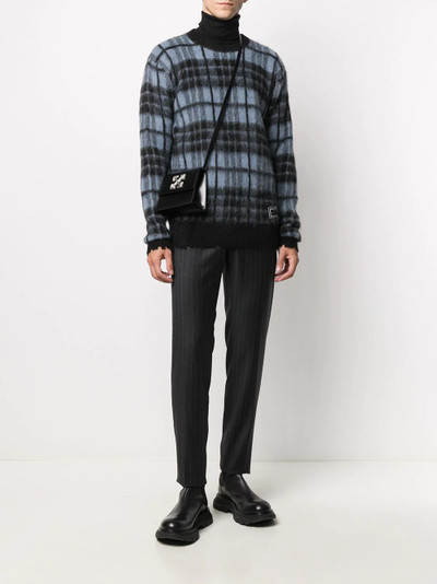 Golden Goose intarsia check print jumper outlook