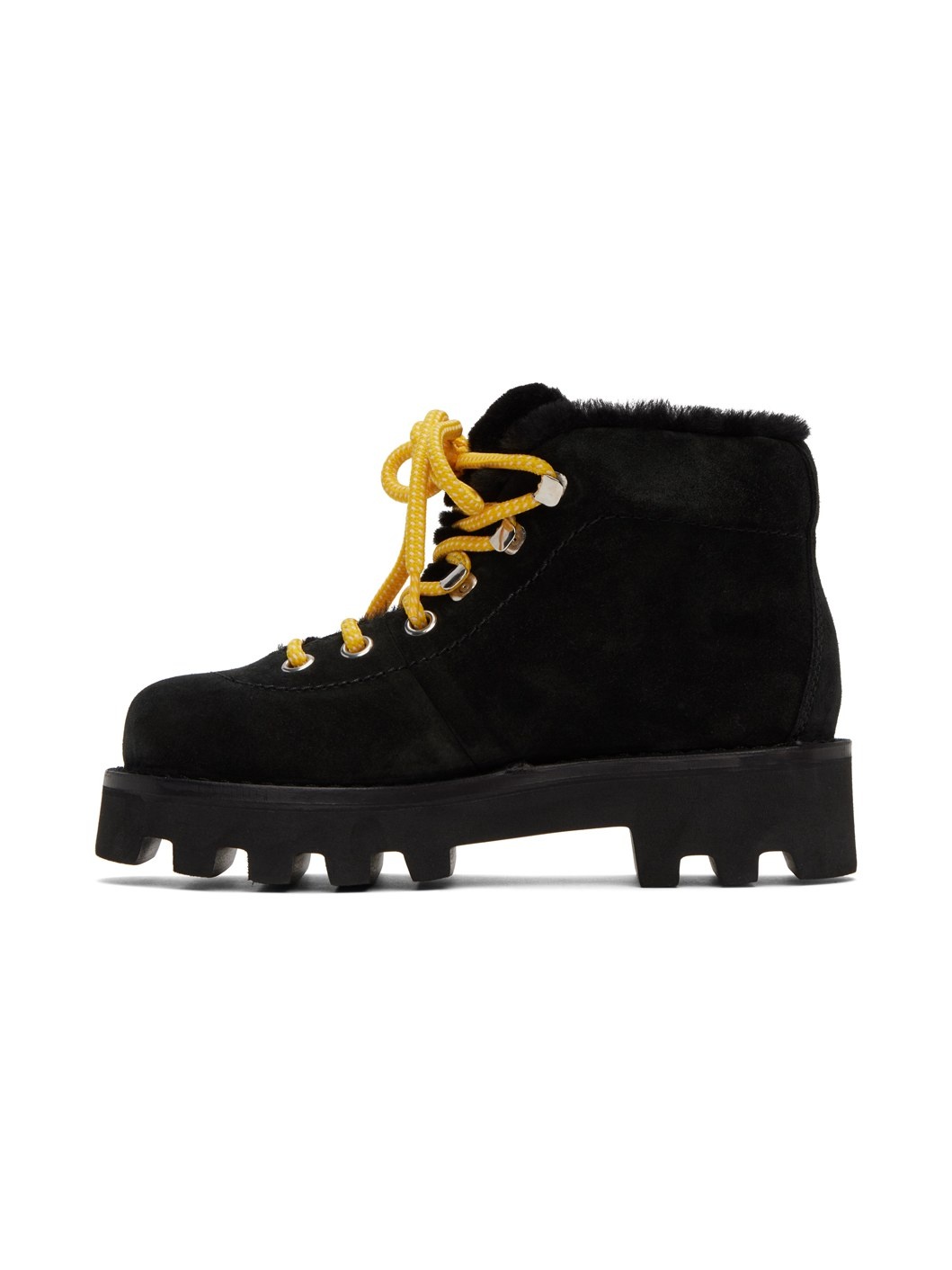 Black Suede Hiking Boots - 3