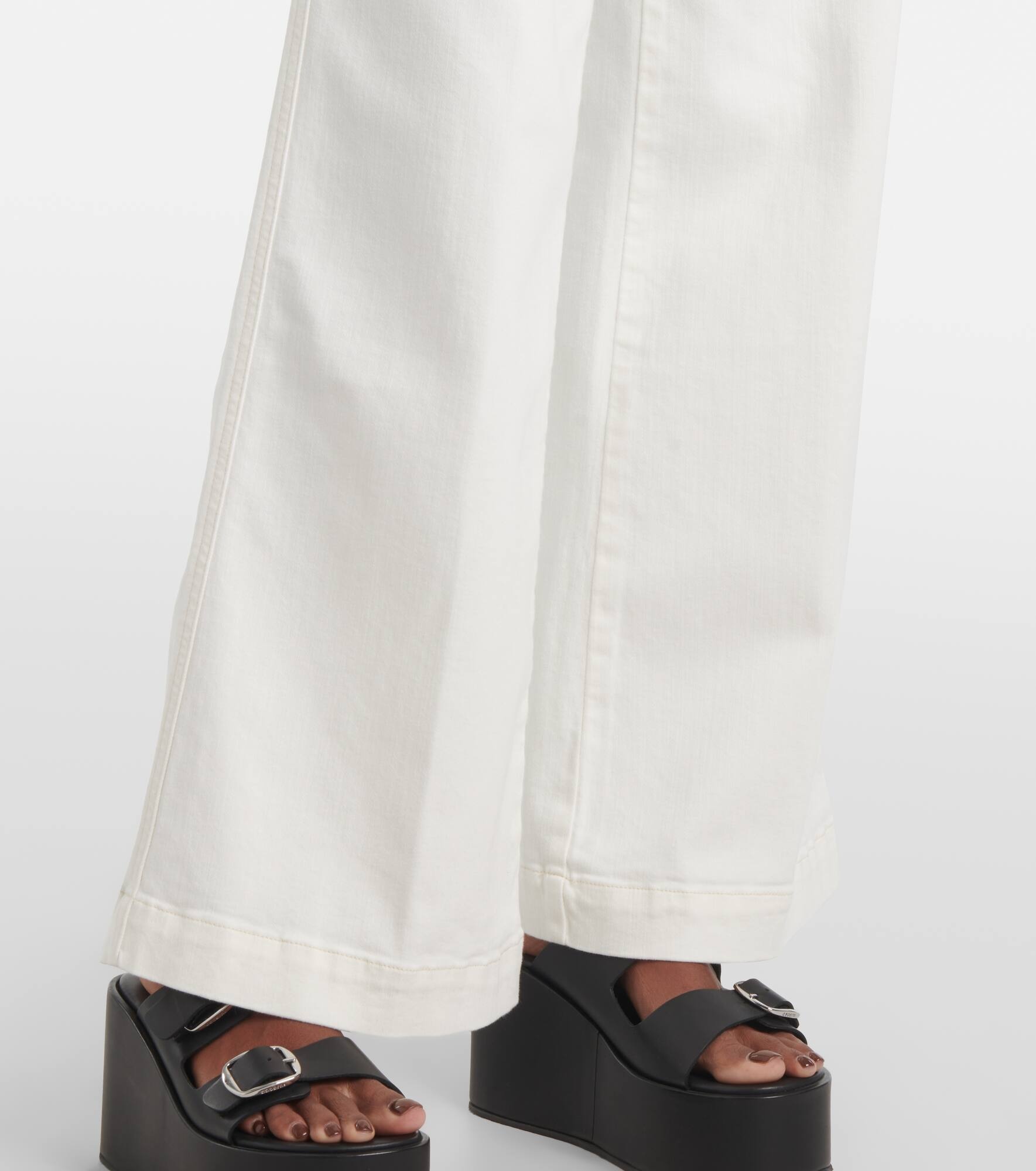 The Seamed Wide high-rise pants - 5