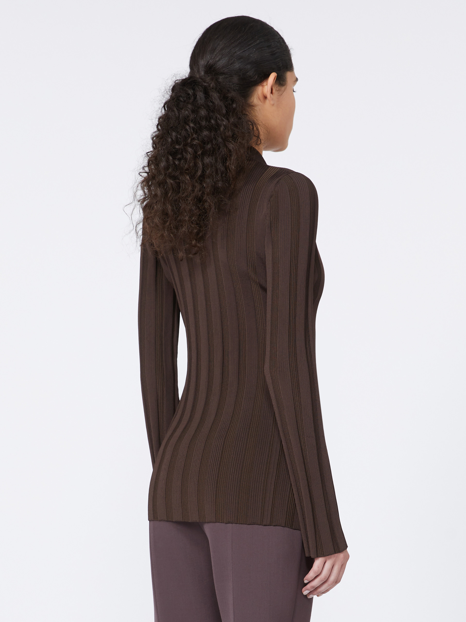 ALBIO1234 Shiny viscose cardigan - RUNWAY - 4
