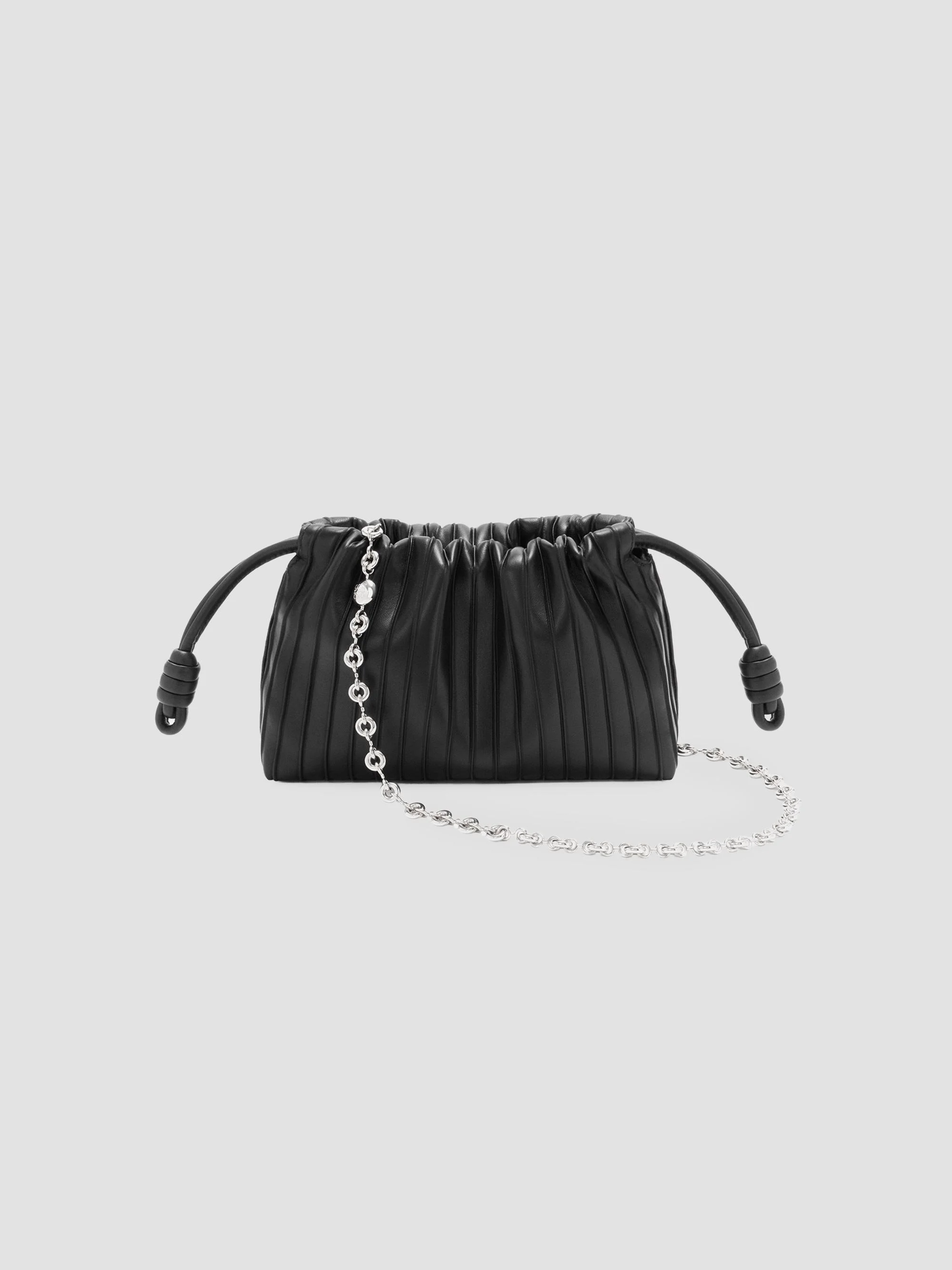 Women's Flamenco Mini Pleated Bag - Black - 1