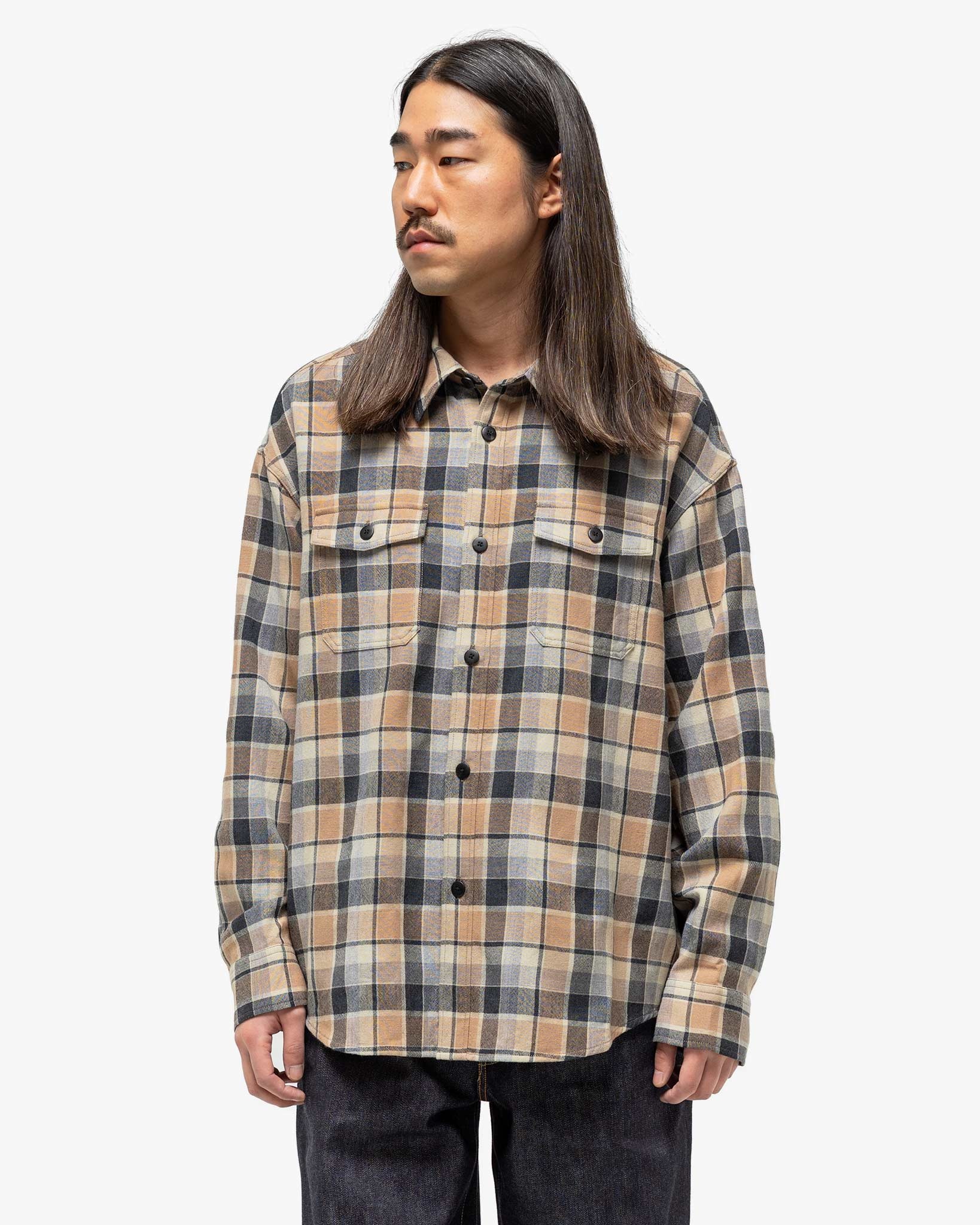 Lumber Check L/S (W/L) Beige - 4