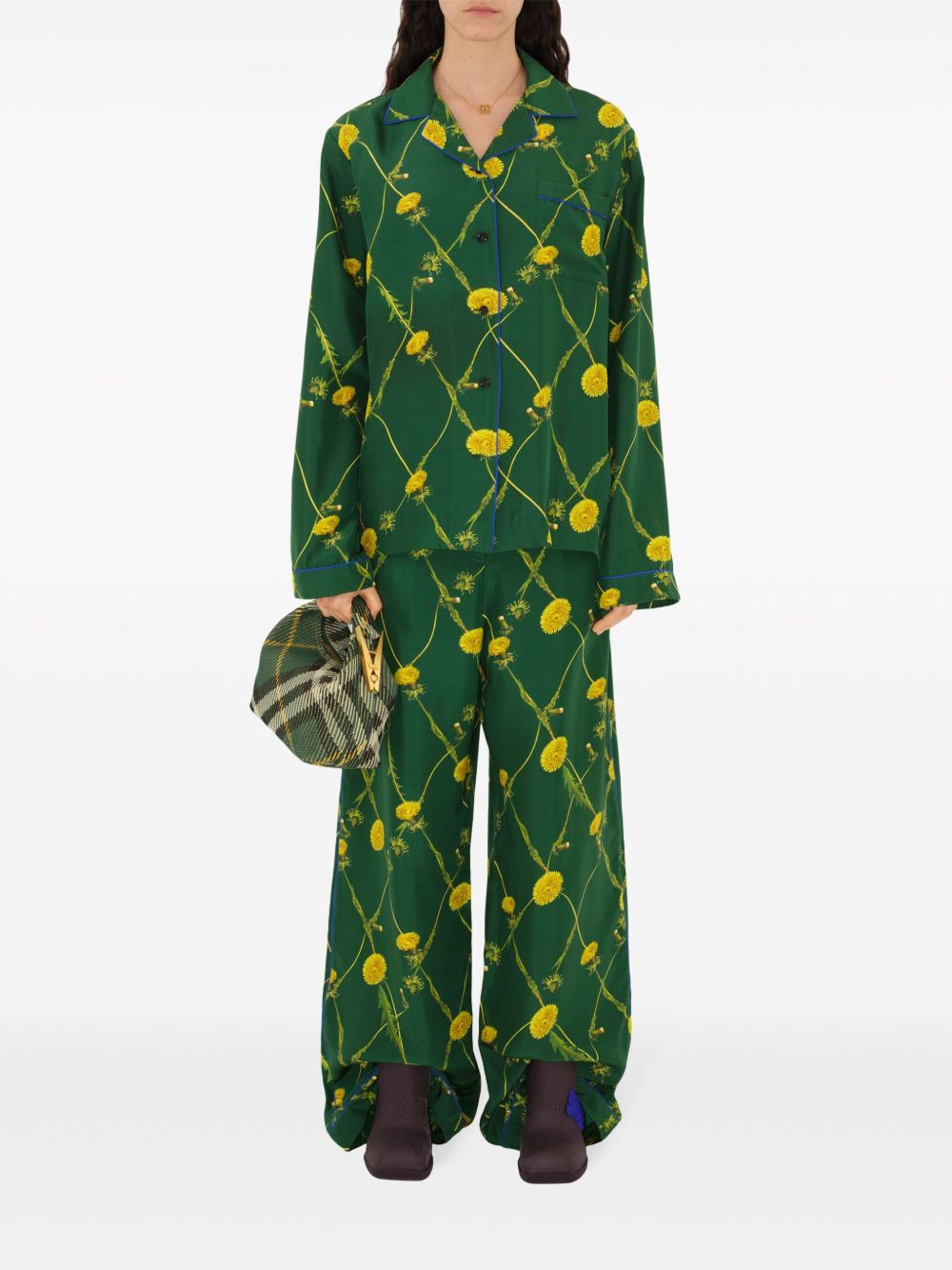 Dandelion floral-print flared trousers - 2