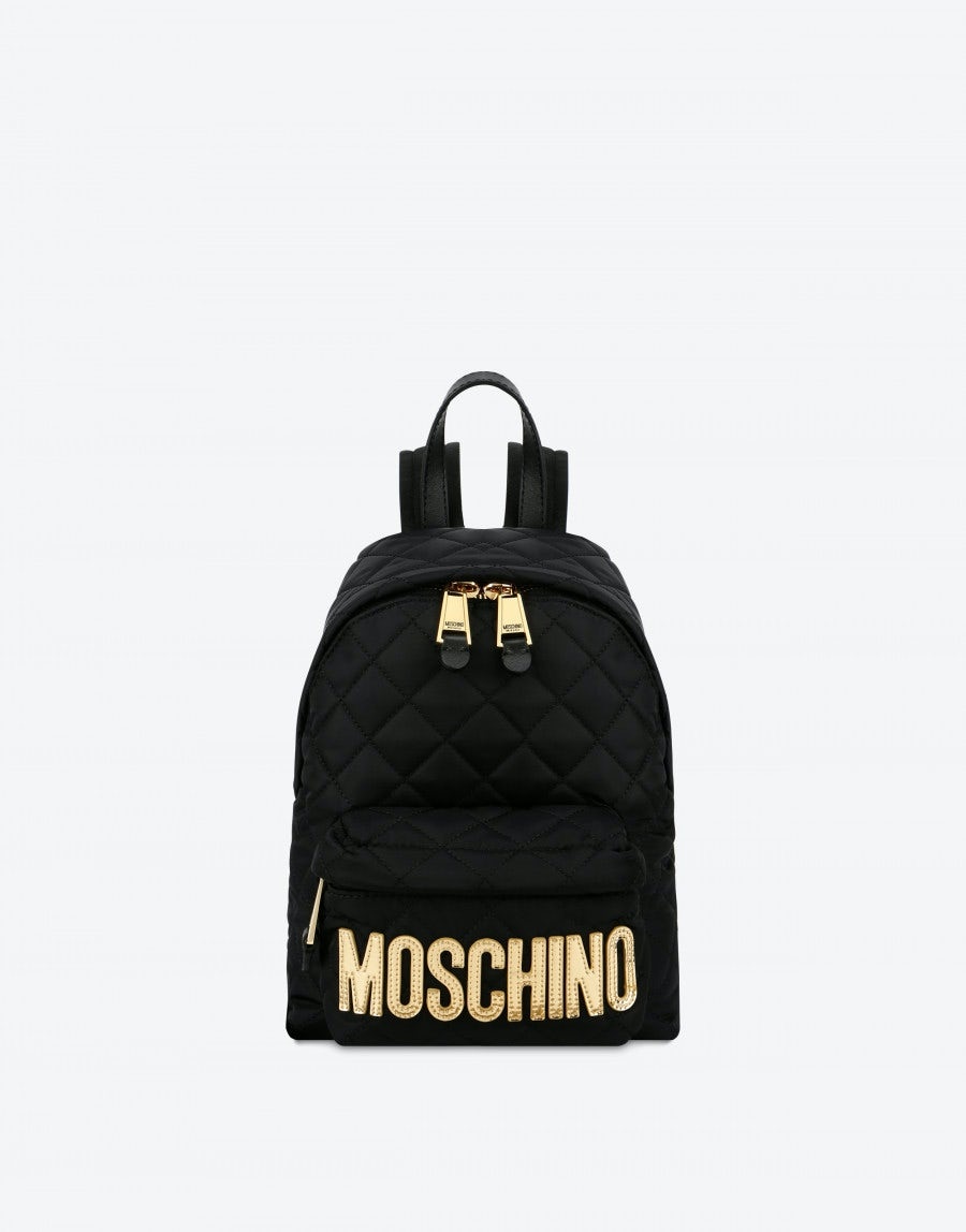 QUILTED BACKPACK WITH LOGO - 1