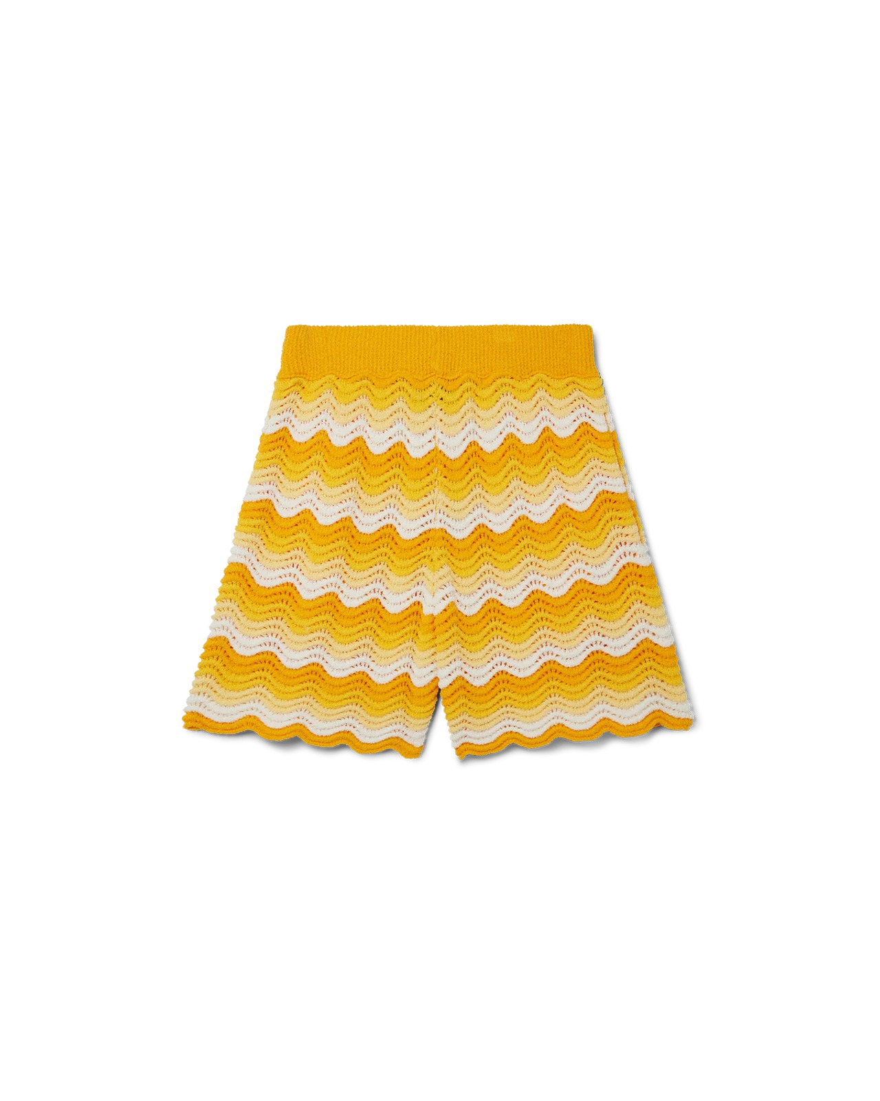 Wavy Gradient Crochet Shorts - 2