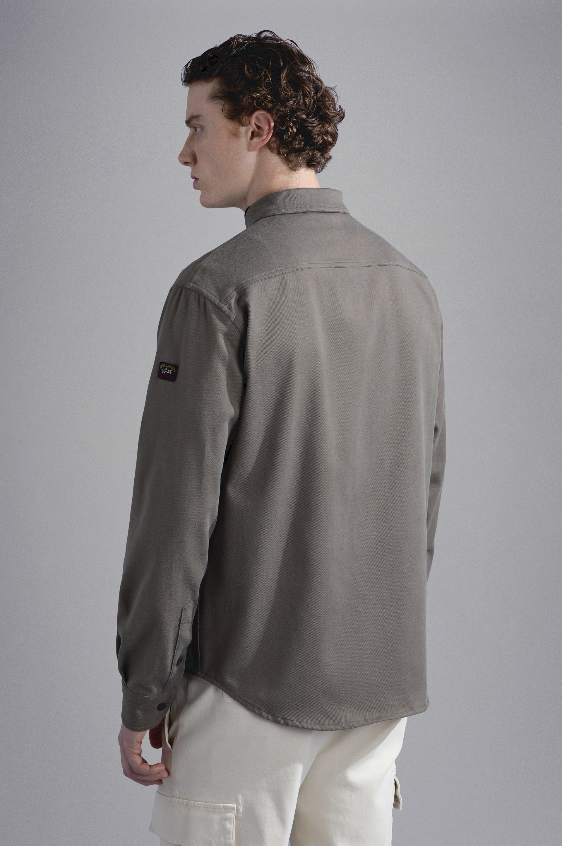 STRETCH COTTON OVERSHIRT - 3