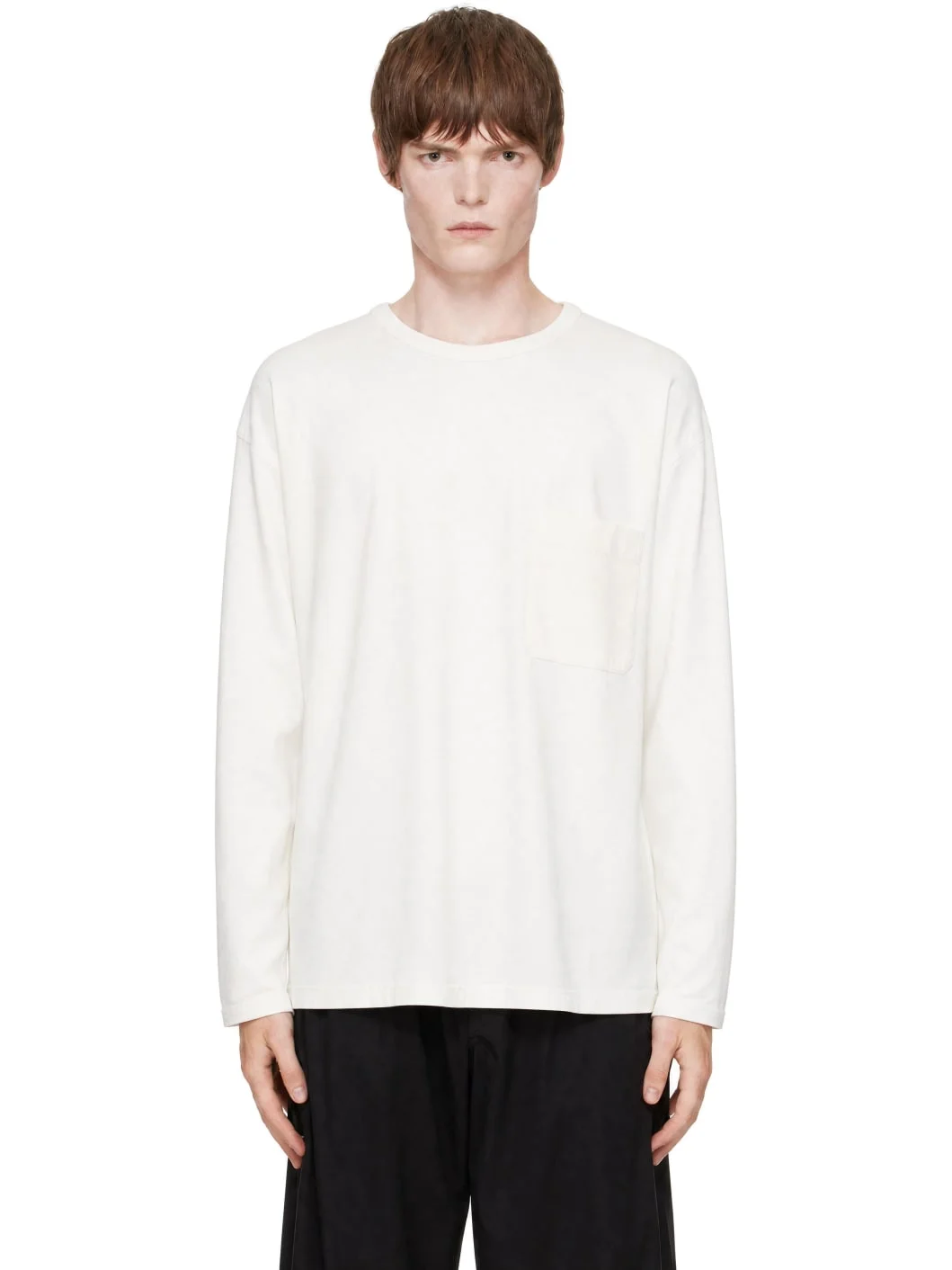 White Long Sleeve T-shirt - 1