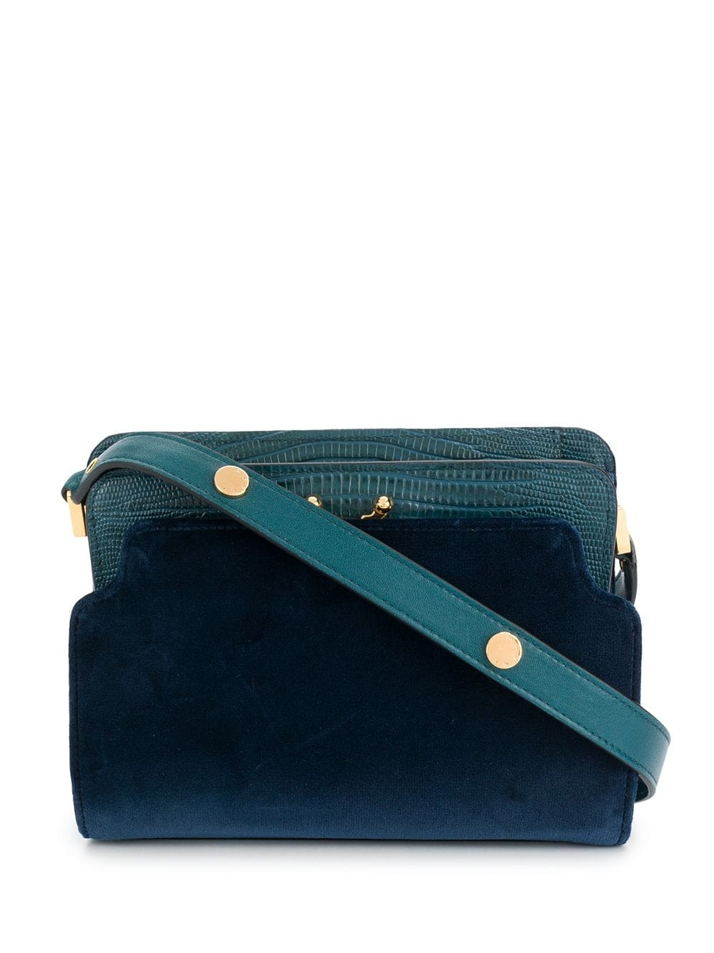 Trunk panelled shoulder bag - 1