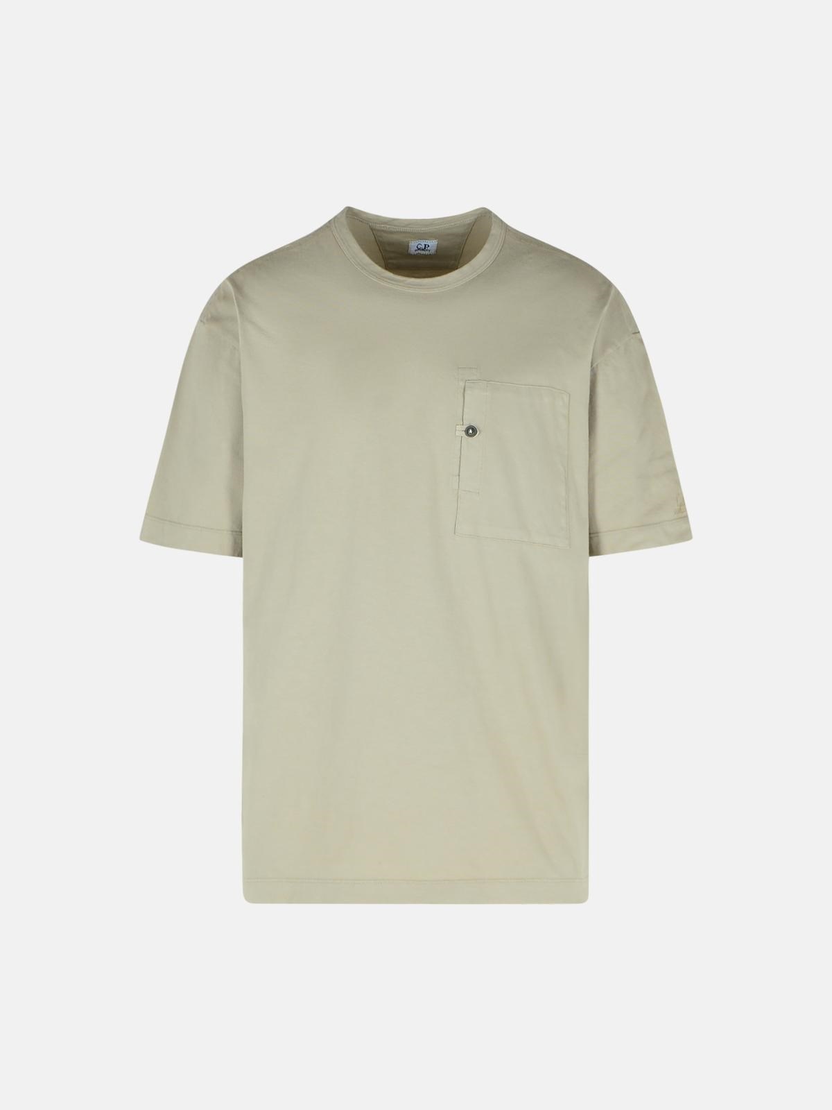 Tシャツ・カットソー C.P. COMPANY Men T Shirts 18CMTS252A110094W 402 Beige C.P. Company BEIGE COTTON T-SHIRT | REVERSIBLE