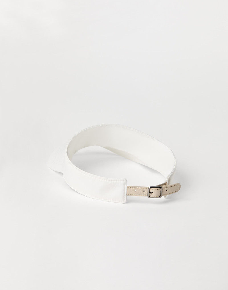 Brunello Cucinelli Nylon visor with shiny band outlook