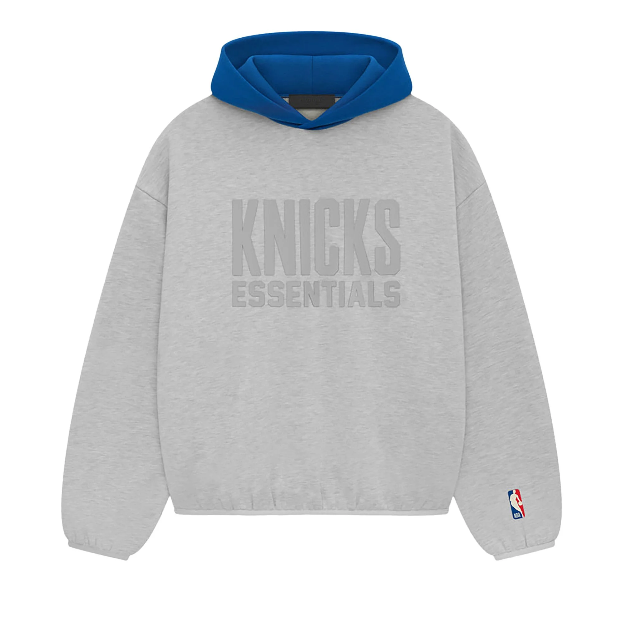 Fear of God Essentials x NBA Knicks Hoodie 'Light Heather' - 1