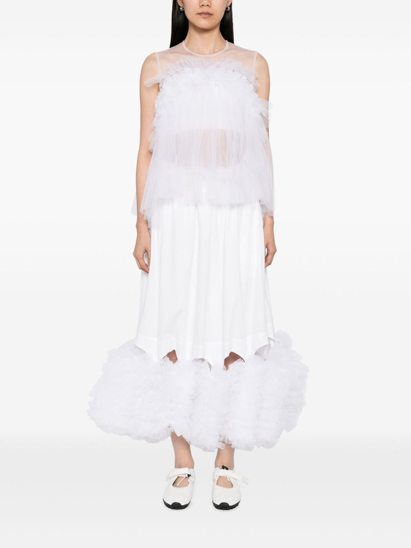 Noir Kei Ninomiya Tulle Ruffle blouse outlook