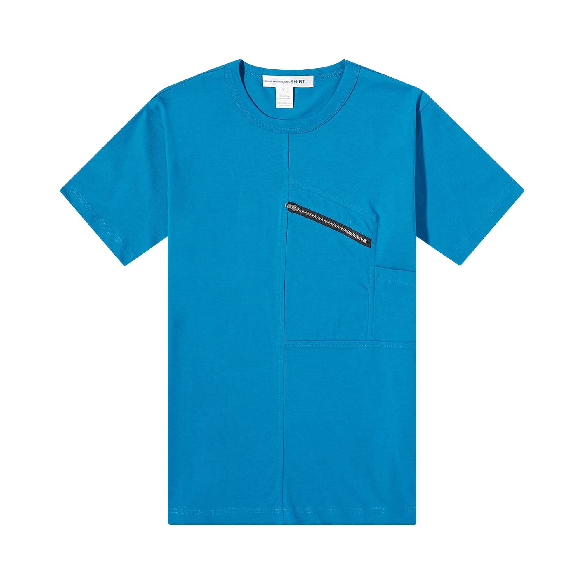 Comme des Garçons SHIRT Zip T-Shirt 'Blue' - 1
