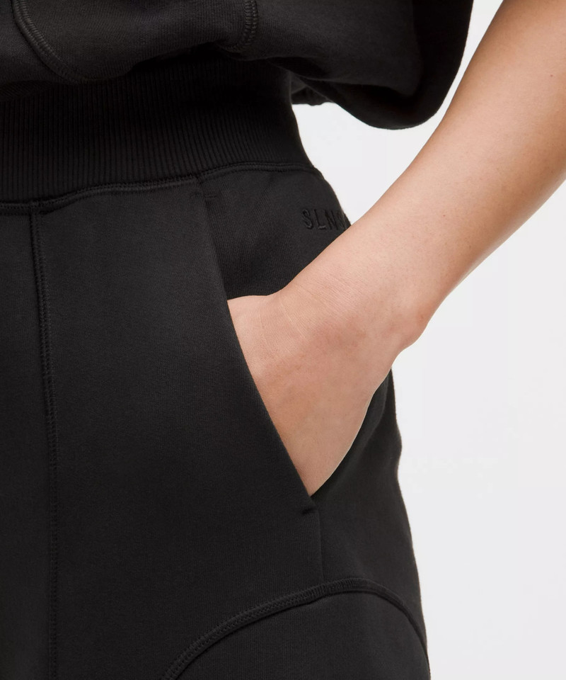 Cotton Fleece Mid-Rise Straight-Leg Pant *SLNSH Collection 5