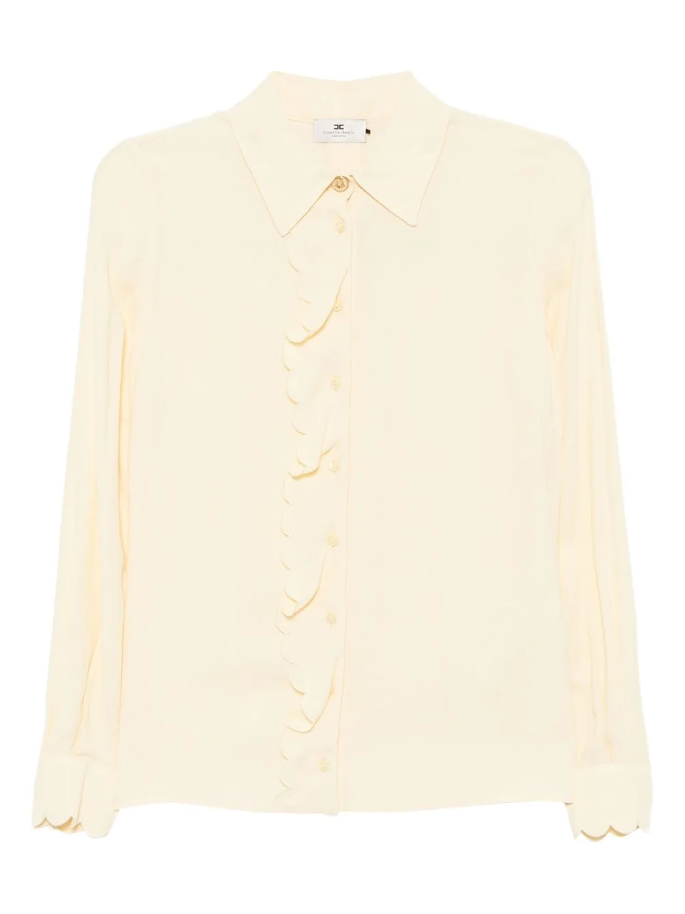 scallop-embroidered shirt - 1