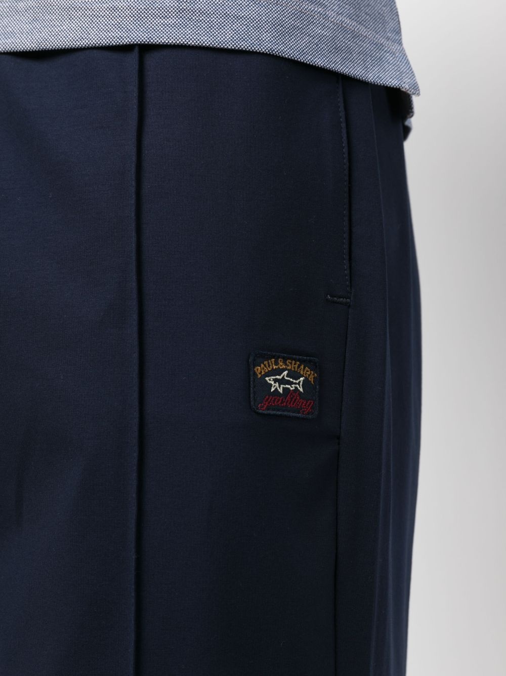 stretch-cotton track trousers - 5