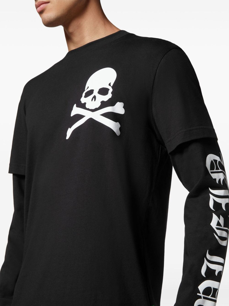 skull-print cotton T-shirt 5