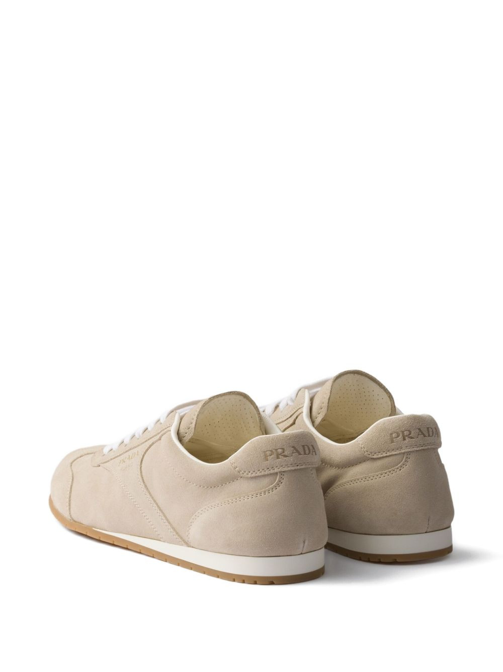 suede lace-up sneakers - 3