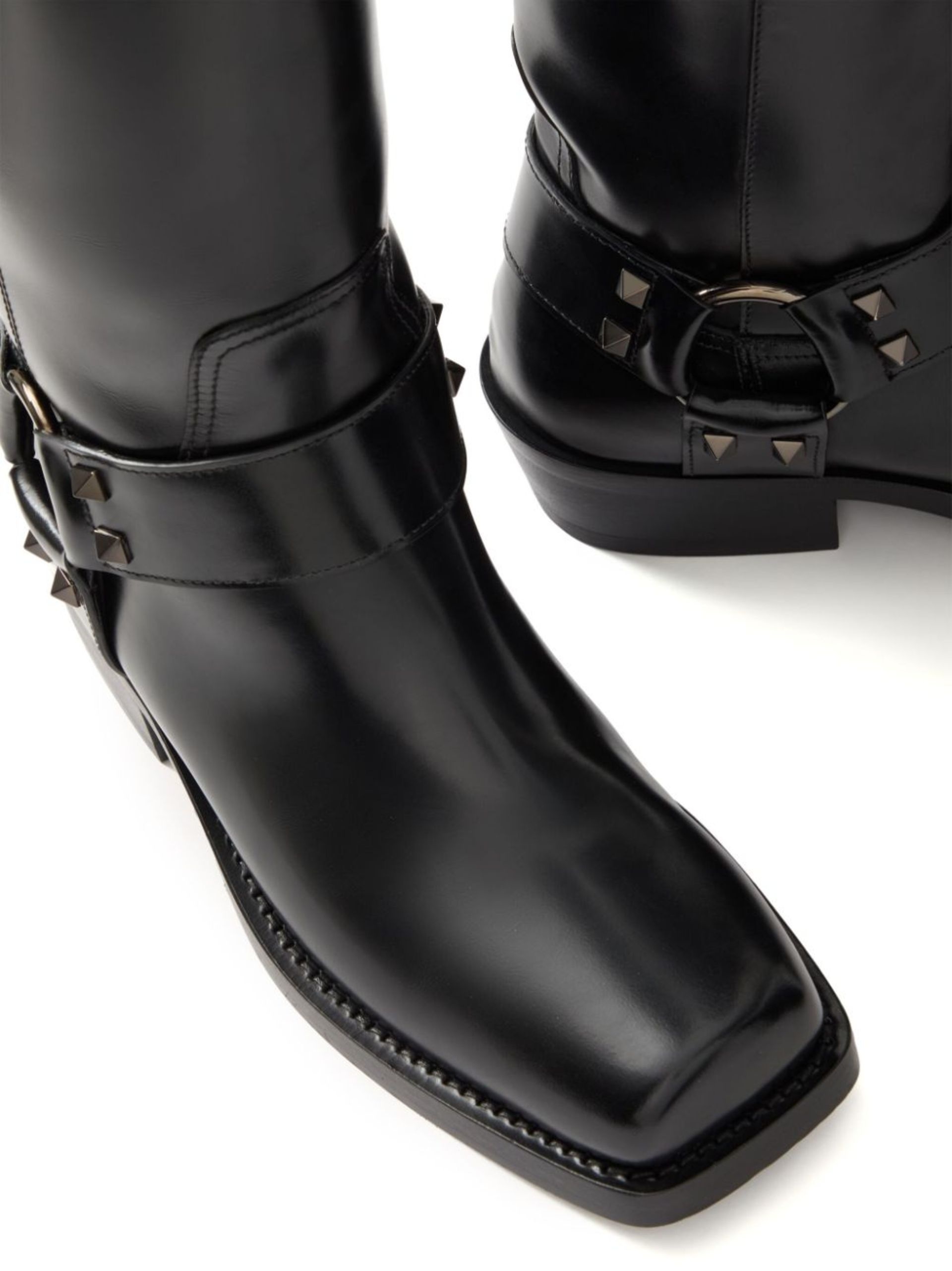 40 Rockstud Biker Boots - 5