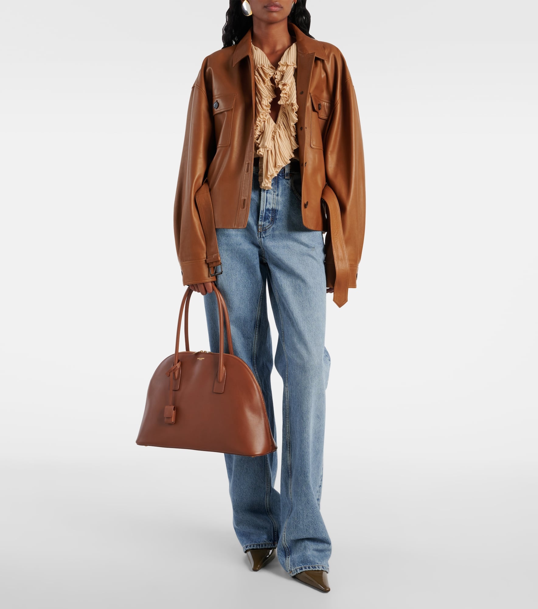 Sac De Jour leather tote bag - 5