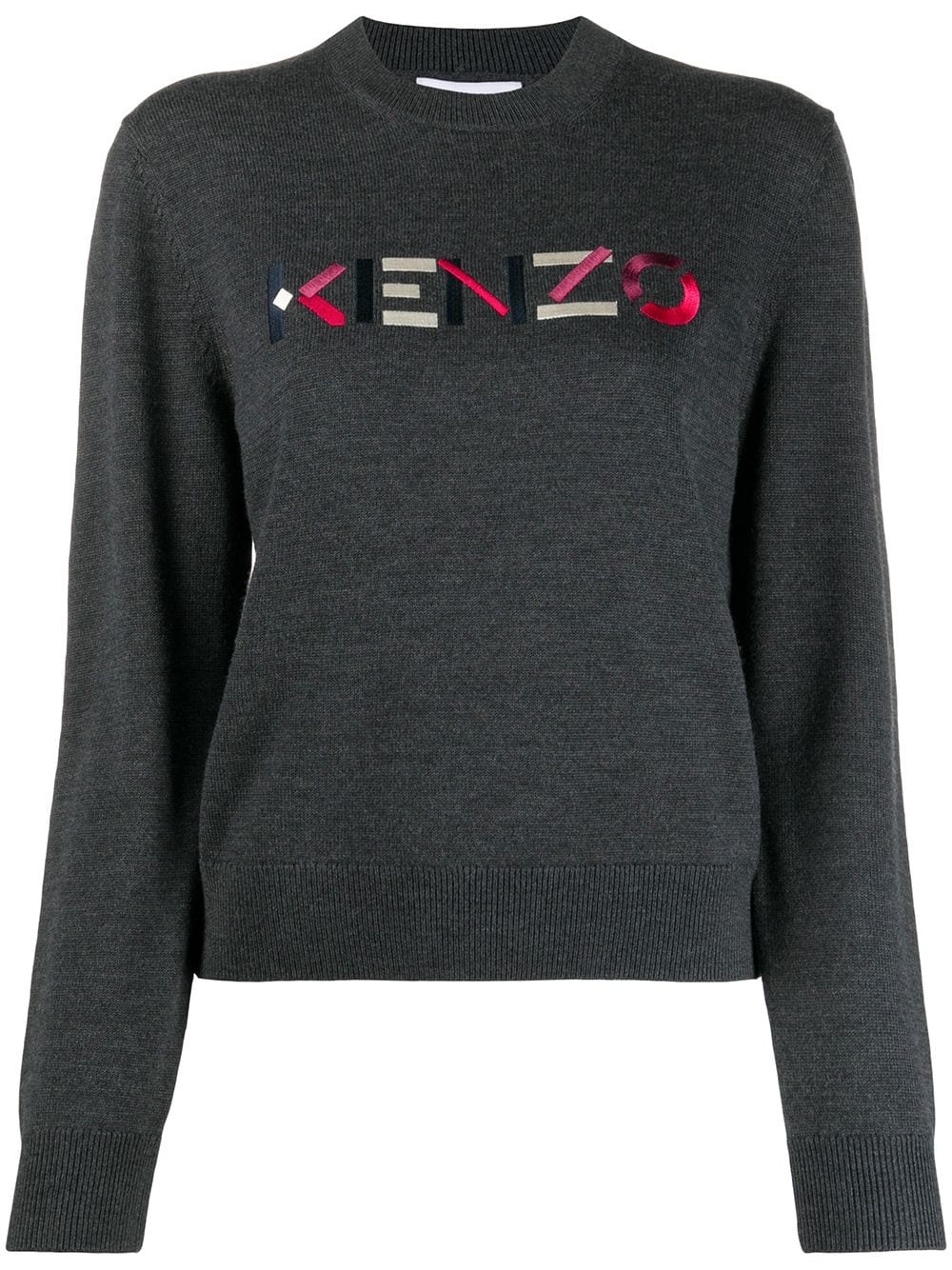 embroidered logo pullover - 1