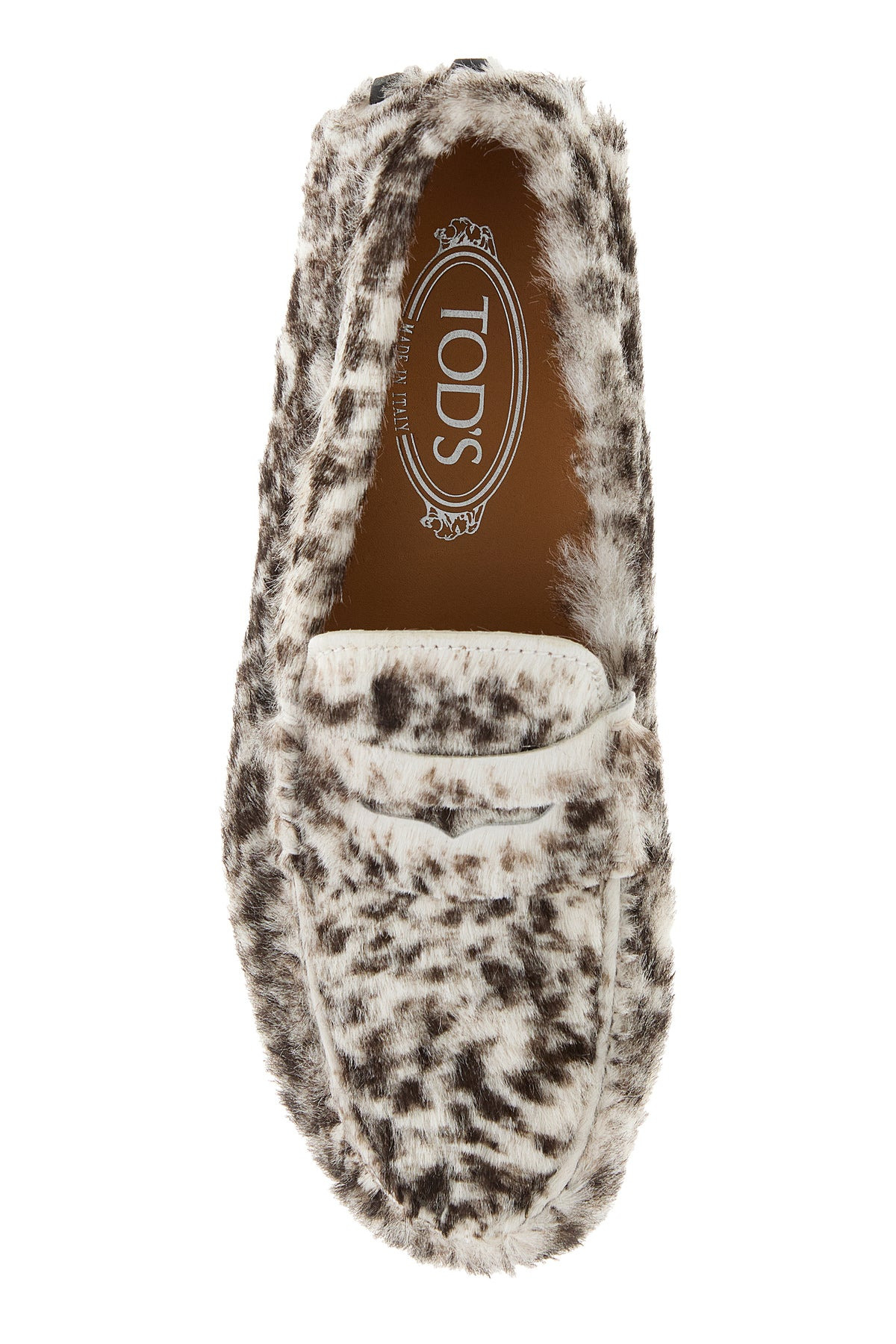 Printed calf hair loafers - 4