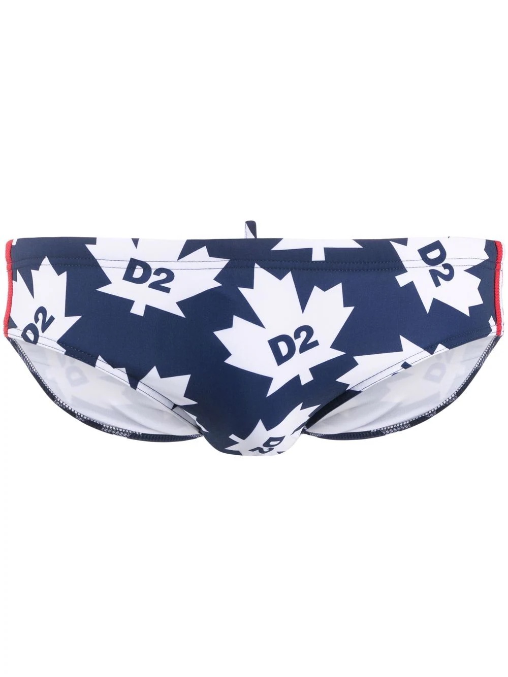 maple leaf logo-print swim trunks - 1