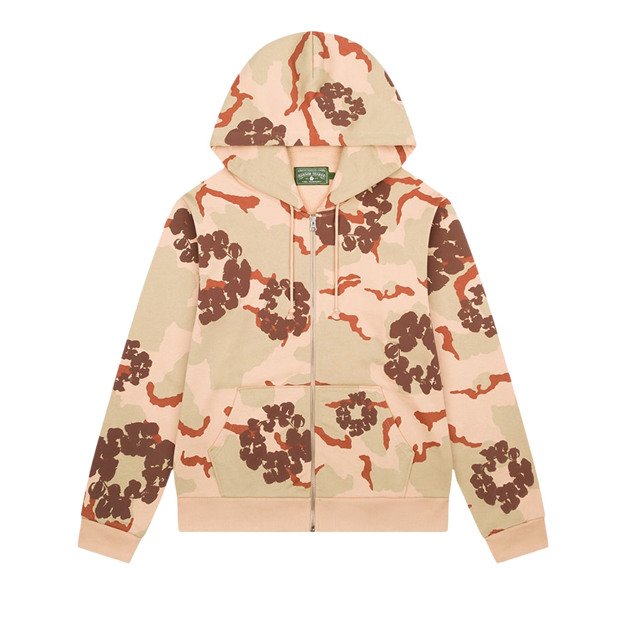 Denim Tears The Wreath Zip Hoodie 'Brown Camo' - 1
