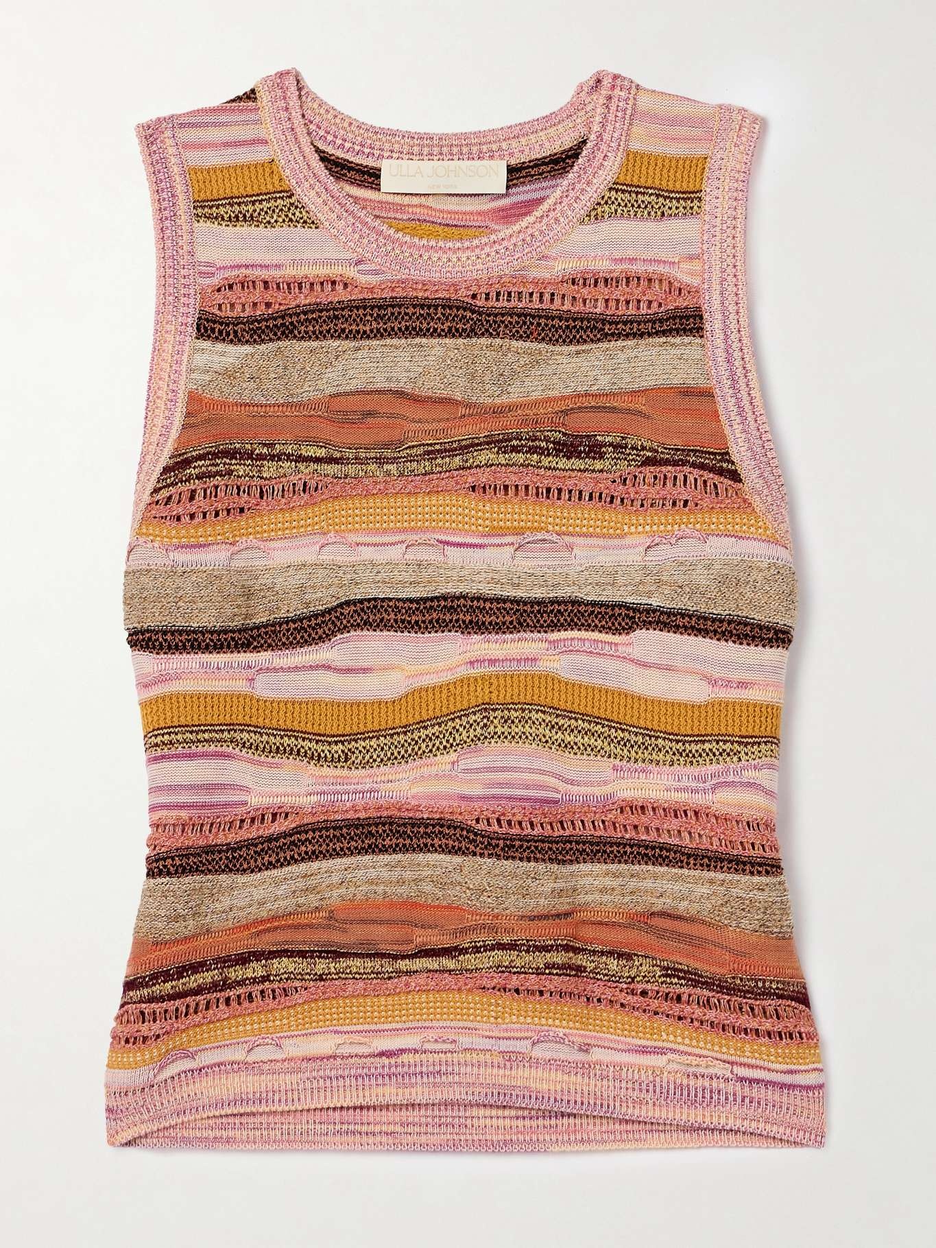 Miri striped cotton-blend tank - 1