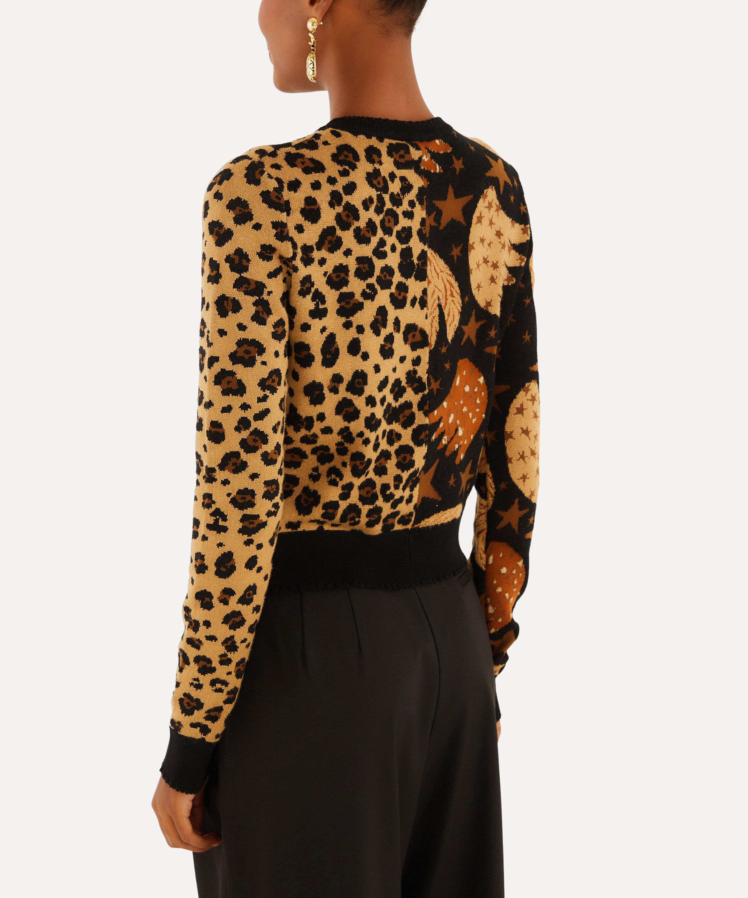 Banana Leopard Mixed Cardigan - 2