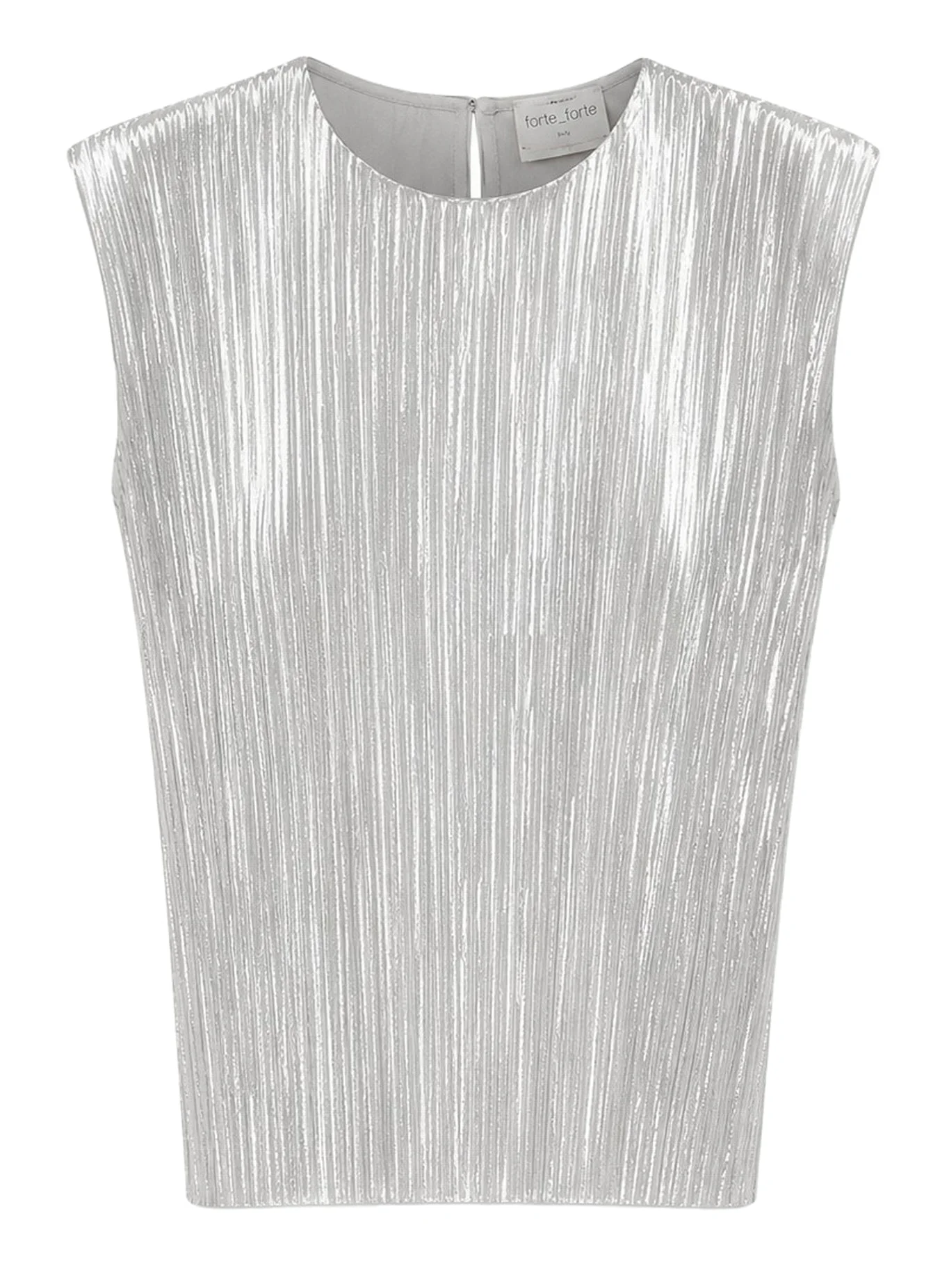 SLEEVELESS TOP WITH IRREGULAR PLEATING - 1