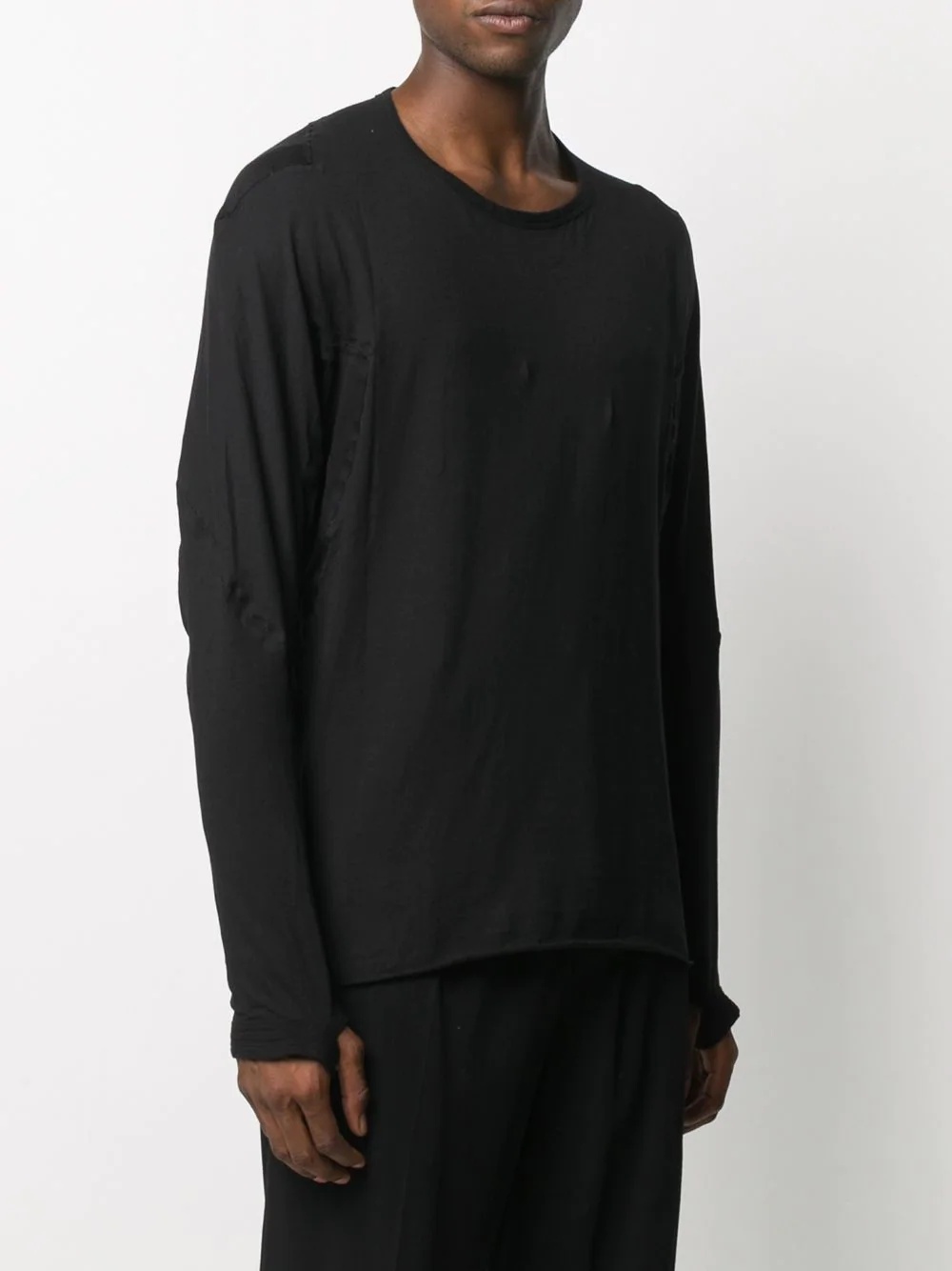 long-sleeved cotton T-shirt - 3